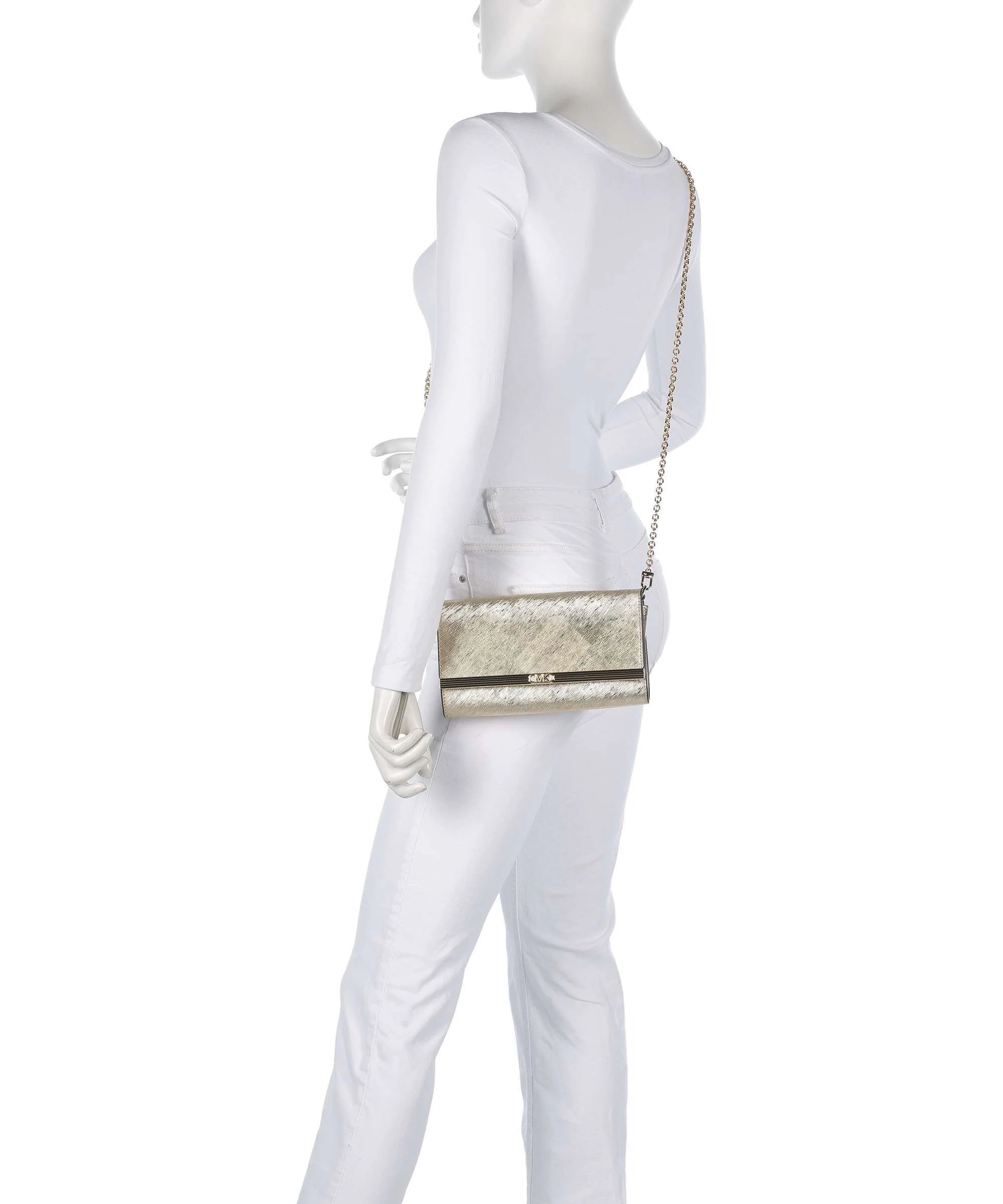 Michael Kors Mona Large Sac bandoulière pale gold - Image 3