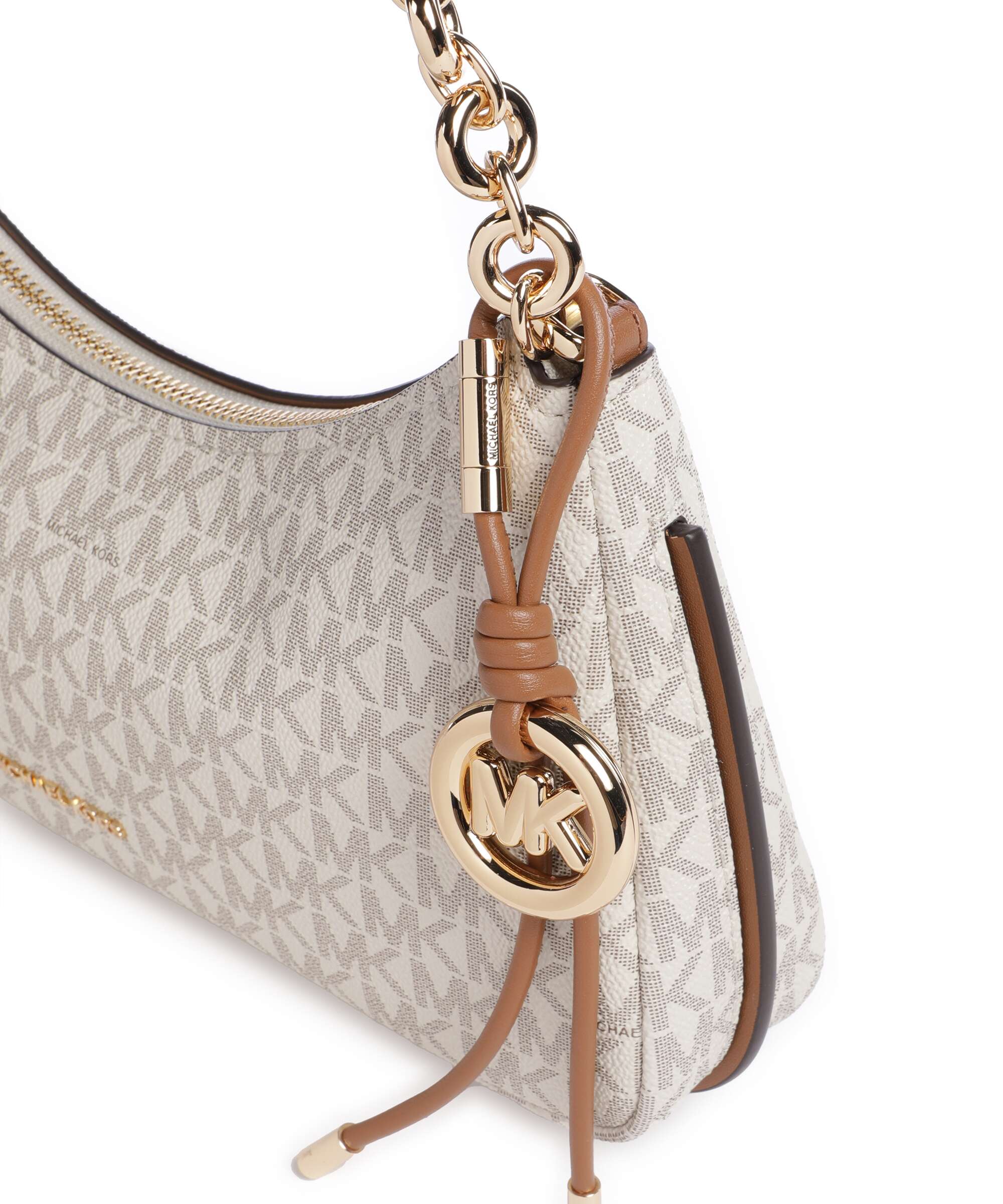 Michael Kors Nolita Medium Sac porté épaule vanilla/acrn - Image 4