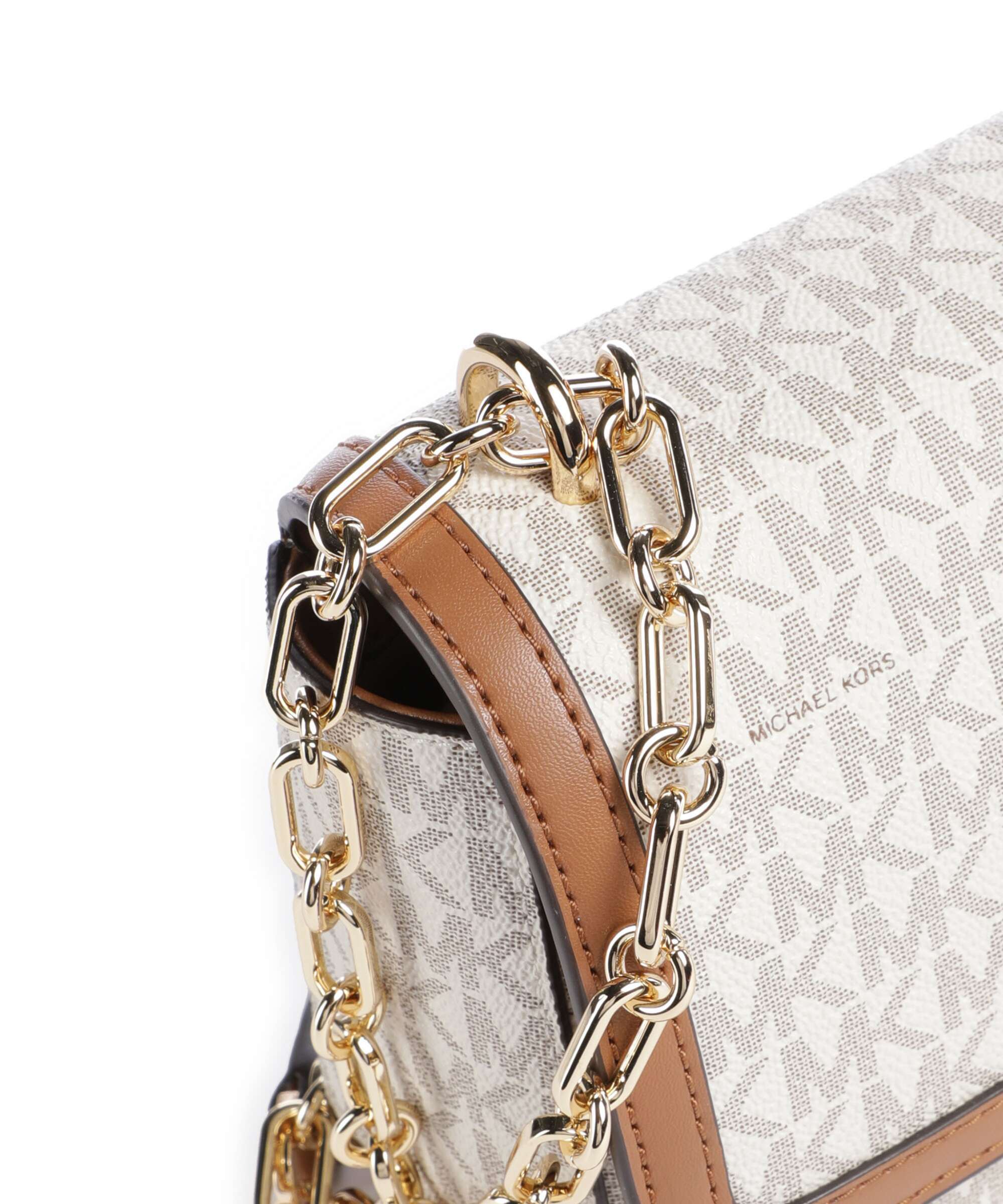 Michael Kors Tribeca Large Sac porté épaule vanilla/acorn - Image 5