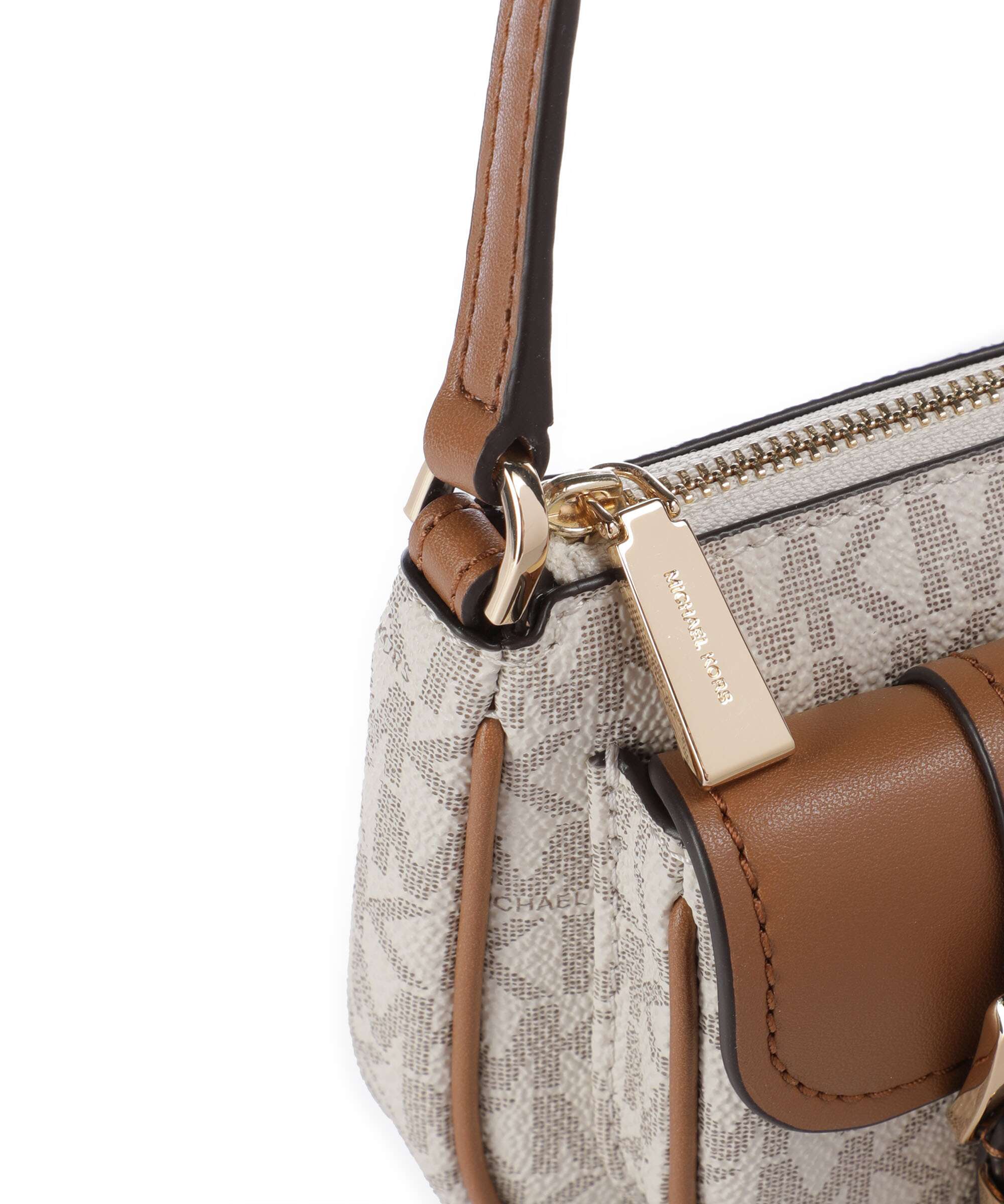 Michael Kors Zoe Sac porté épaule vanilla/acorn - Image 4