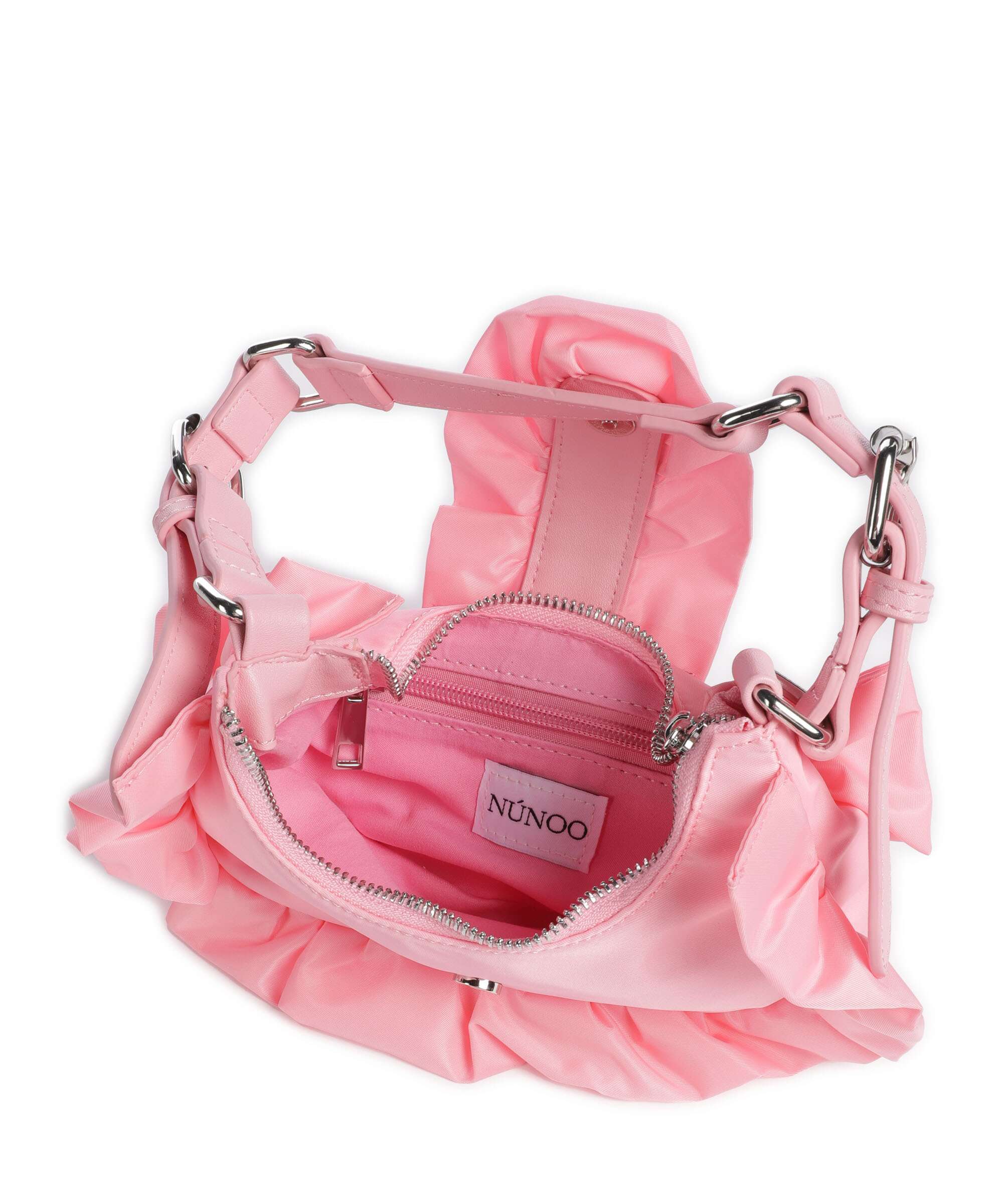 Núnoo Recycled Nylon Palma Sac porté épaule light pink - Image 6