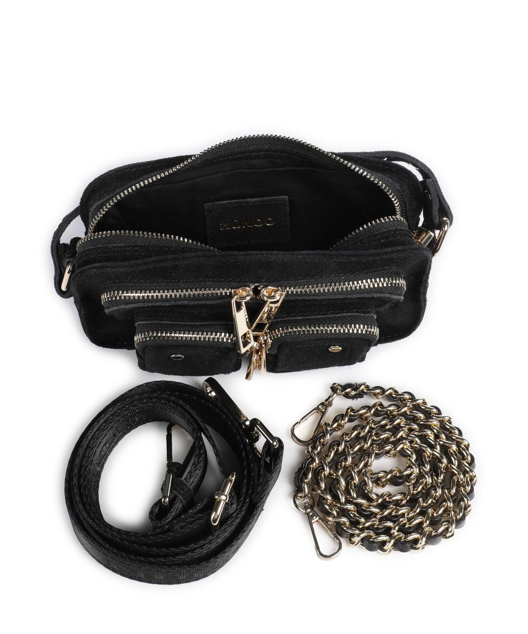 Núnoo Suede Helena Sac bandoulière black - Image 6
