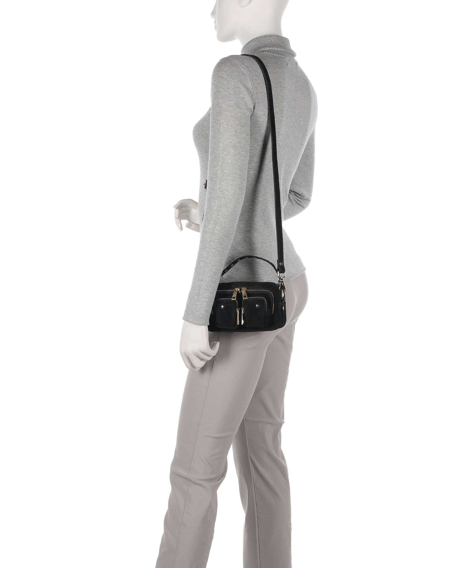 Núnoo Suede Helena Sac bandoulière black - Image 3