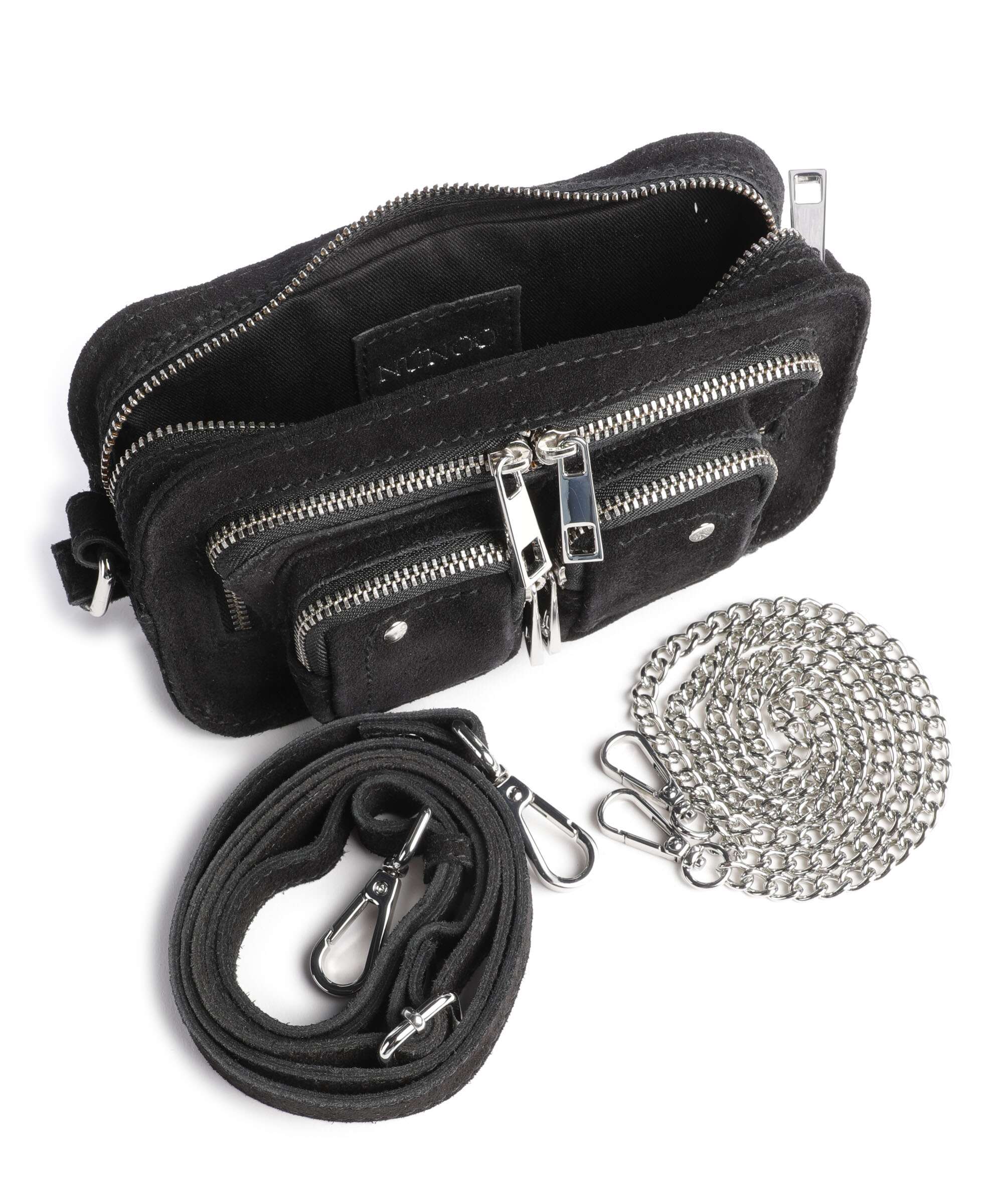 Núnoo Suede Helena Sac bandoulière black - Image 6