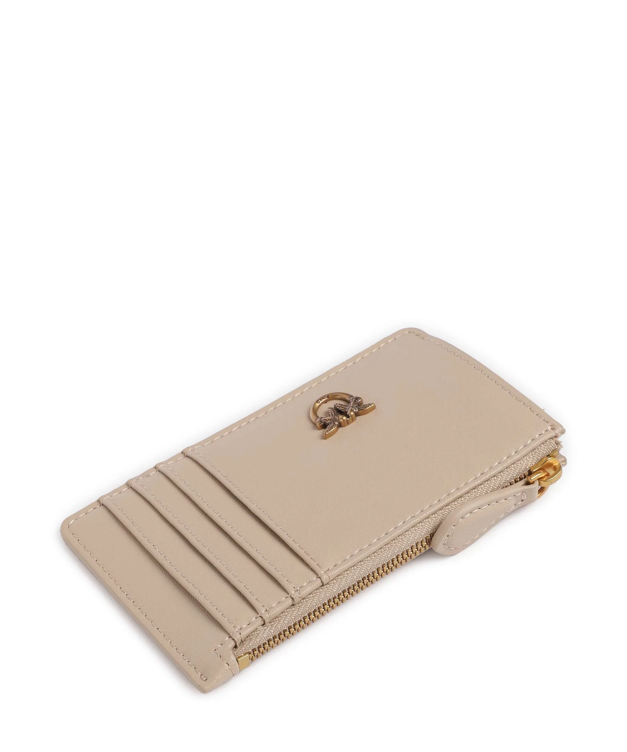 Pinko Airone Étui à cartes crédit beige/grigio fumo/antique gold - Image 3