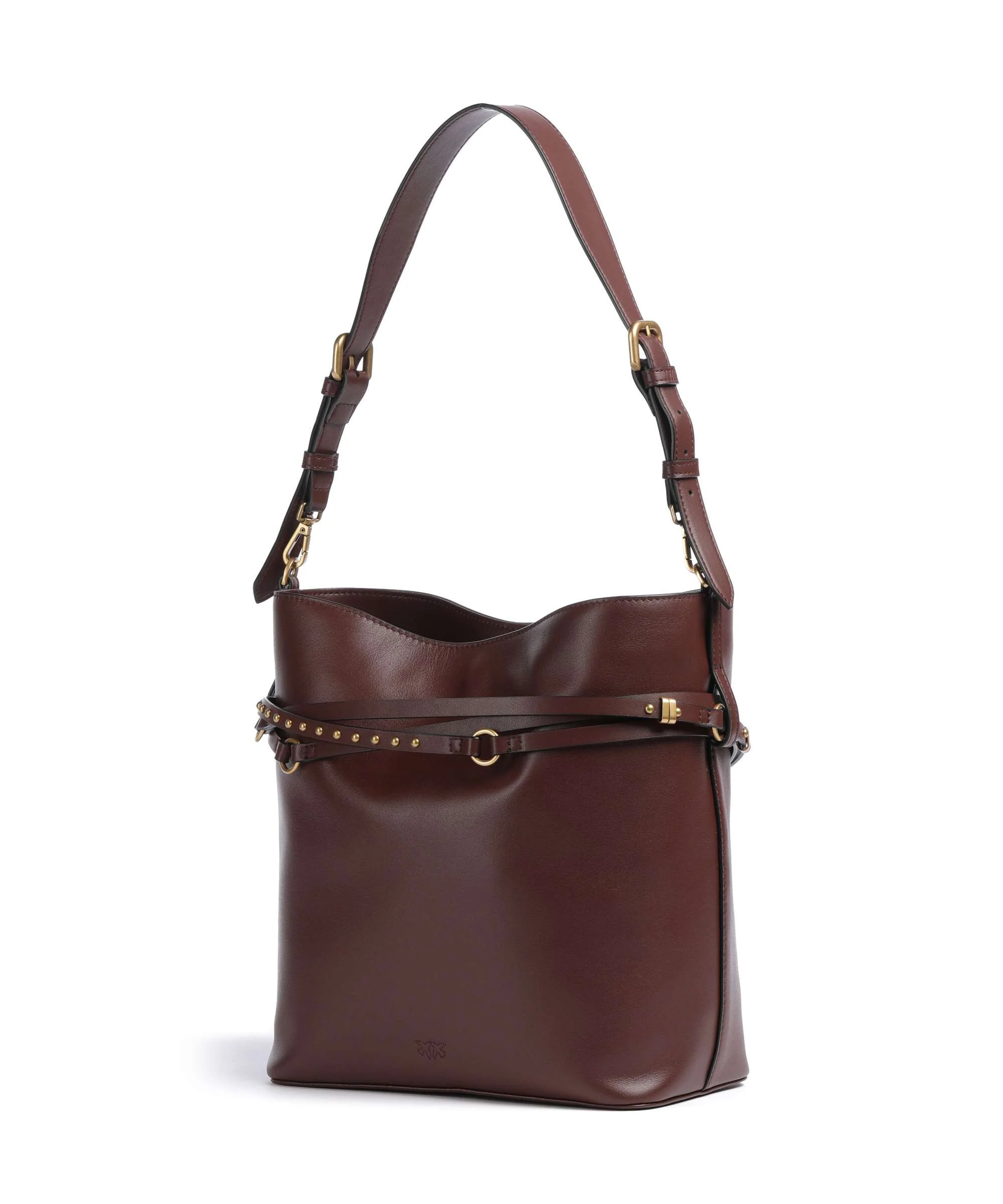 Pinko Belt Classic Sac seau burgundy wine/antique gold - Image 2