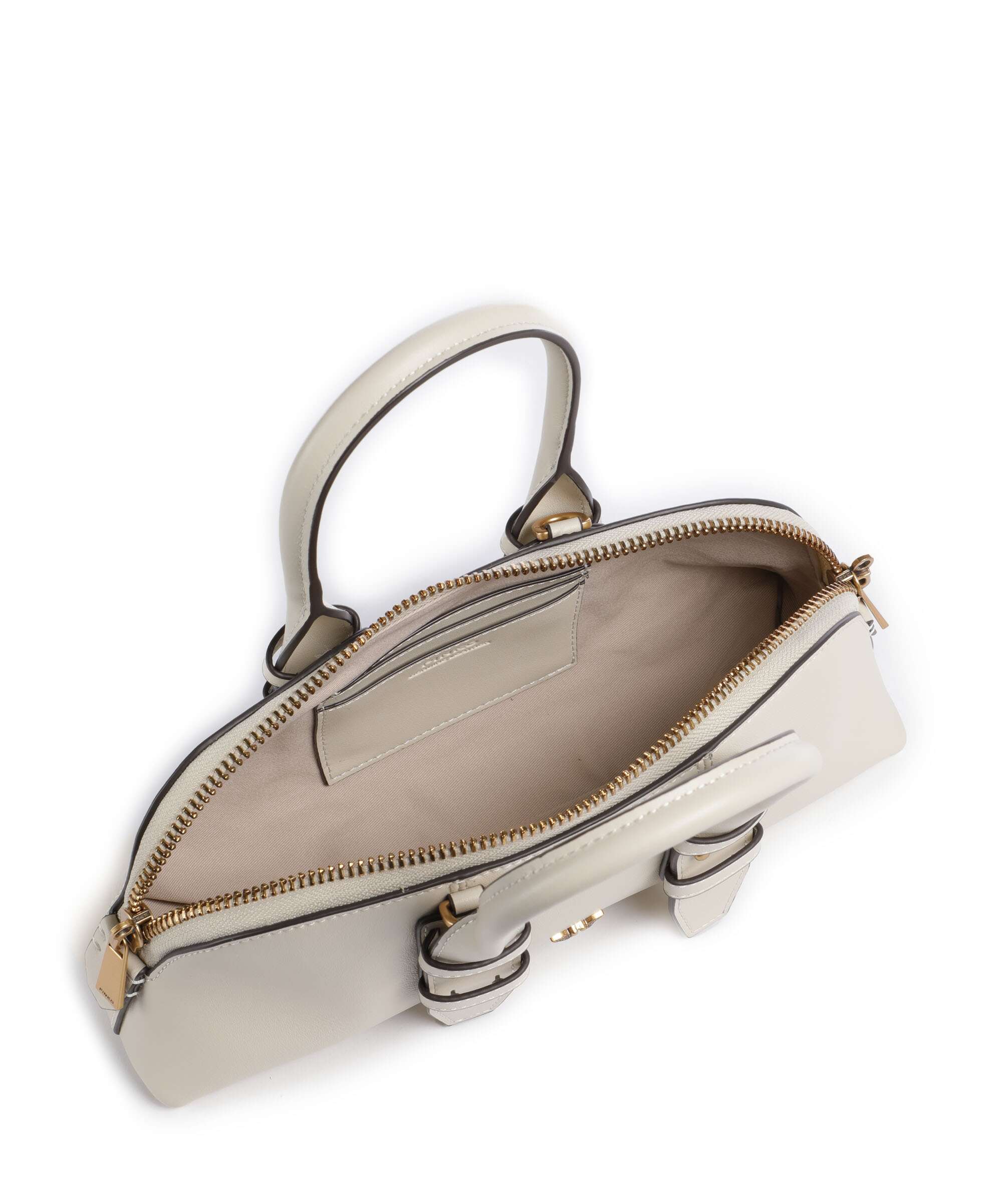Pinko Bowling Horizontal Sac à main bianco seta/antique gold - Image 6