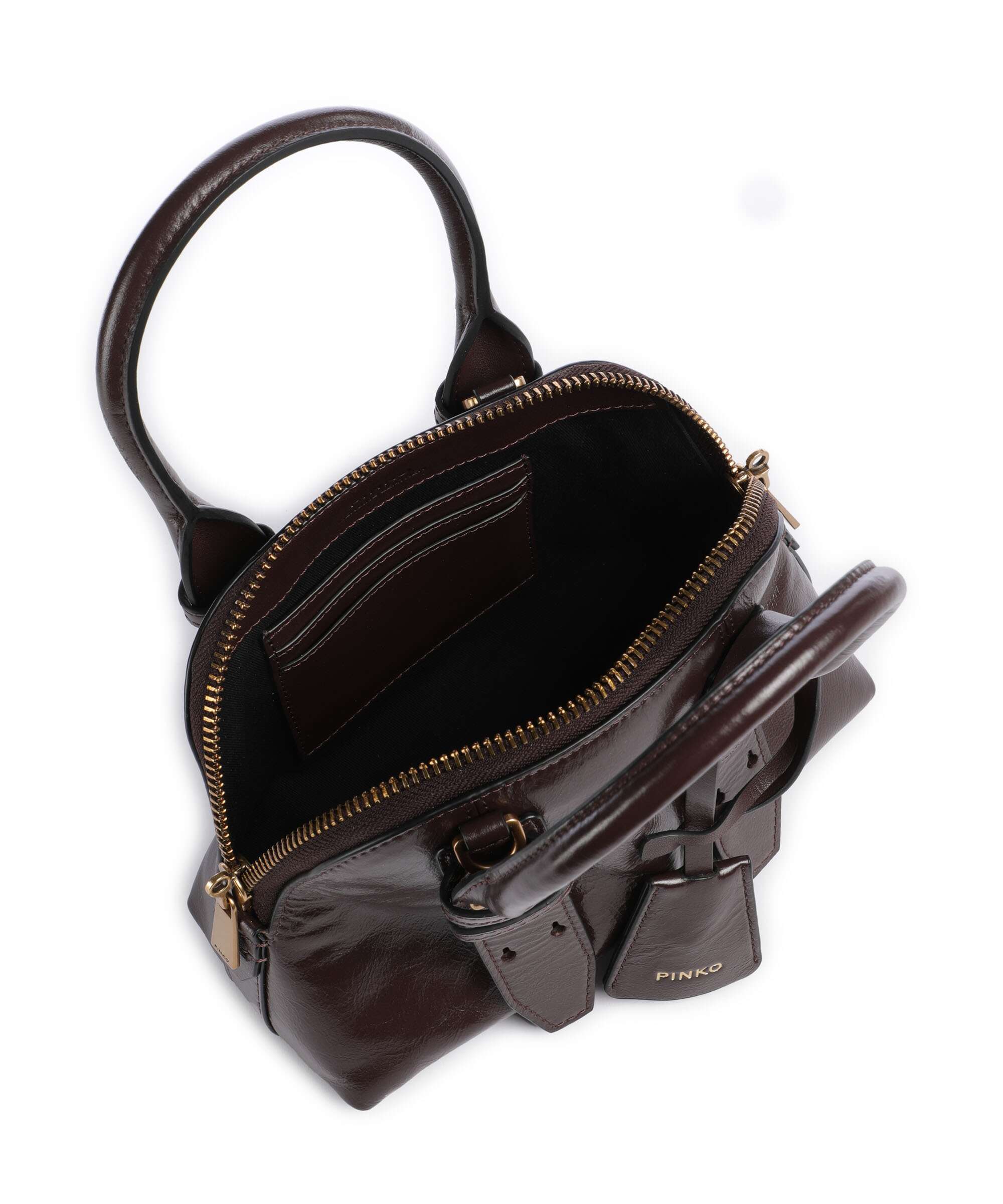 Pinko Bowling Mini Sac à main rosso mogano/antique gold - Image 6