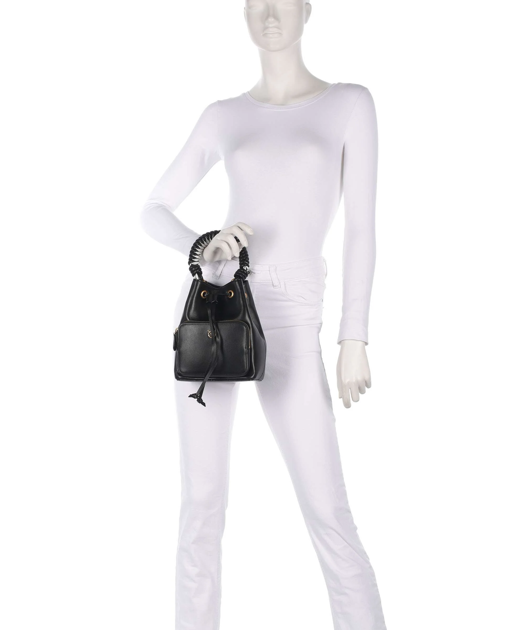 Pinko Cargo Sac seau nero/antique gold - Image 4