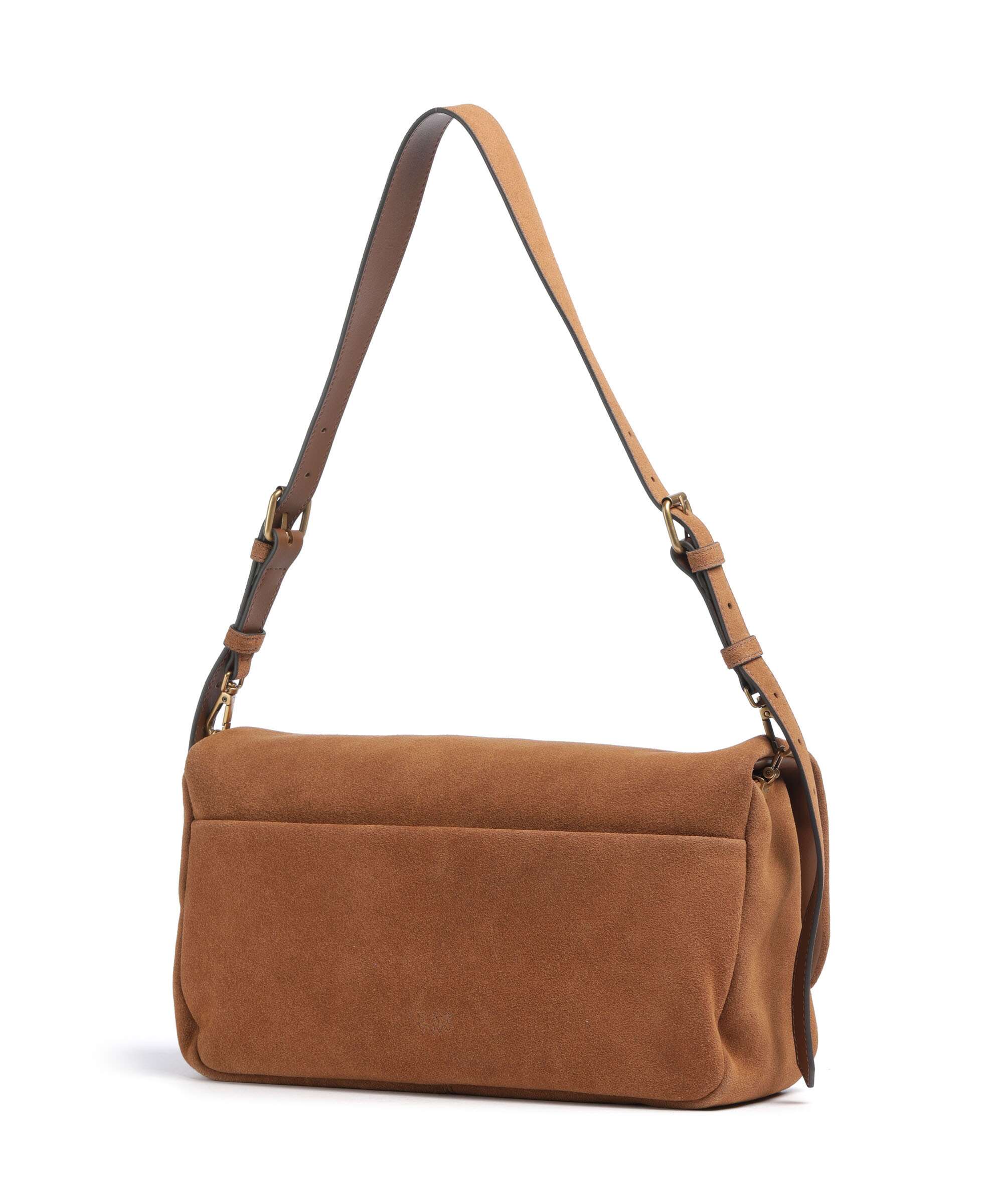 Pinko Click Soft Horizontal Sac porté épaule marrone/leone/antique gold - Image 2