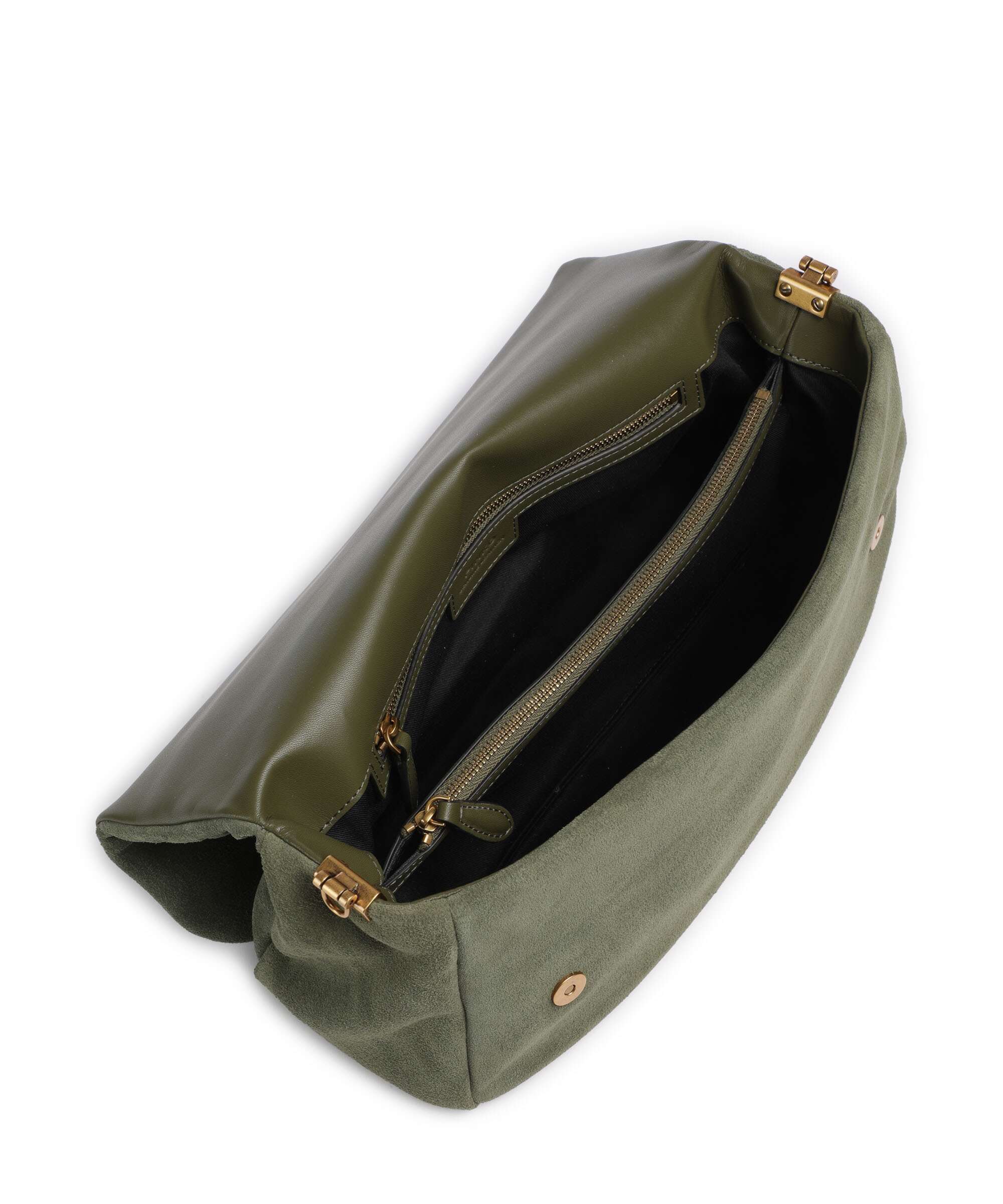 Pinko Click Soft Horizontal Sac porté épaule oliva capulet/antique gold - Image 5