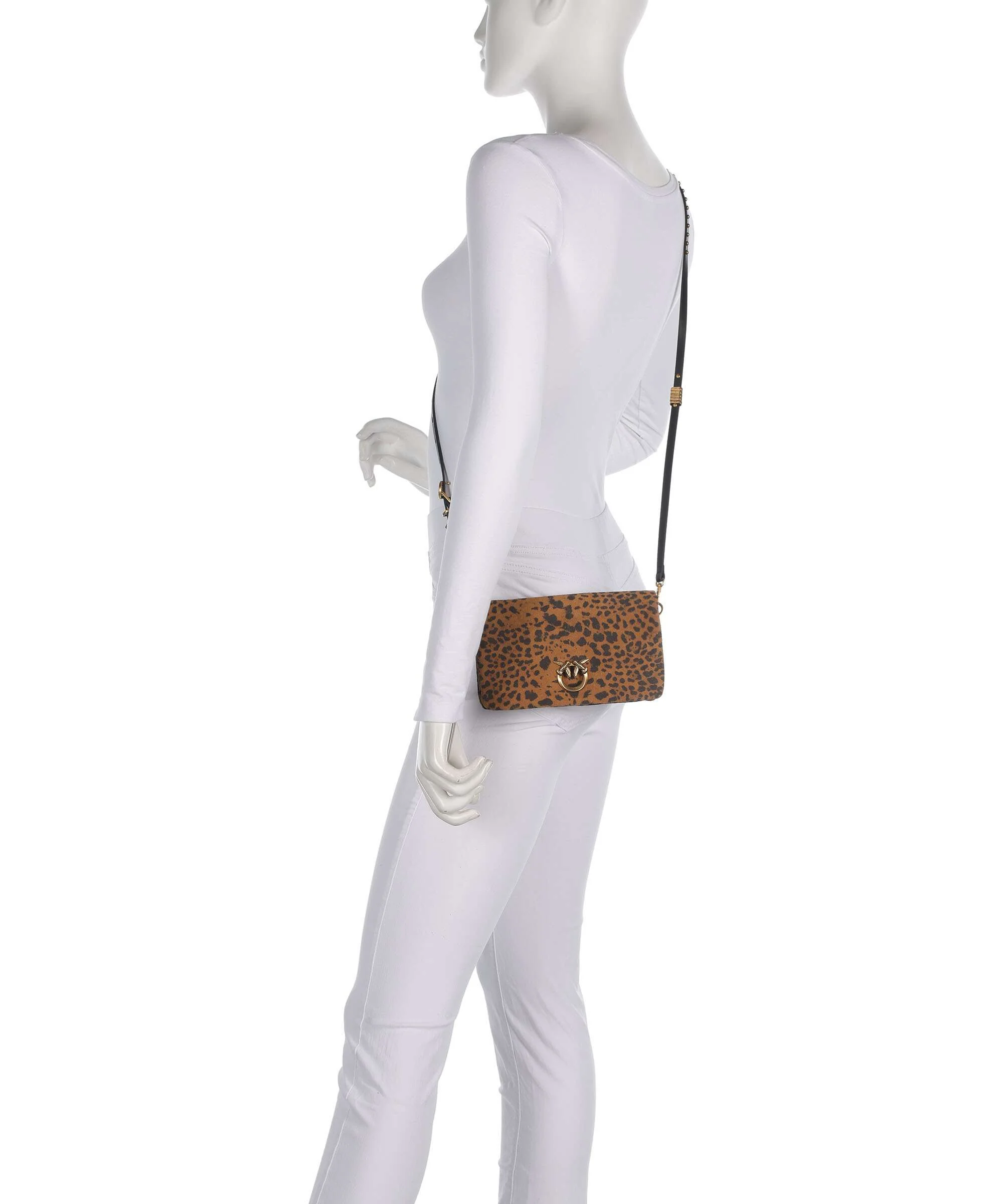 Pinko Click Soft Mini Sac bandoulière maculato/marrone/antique gold - Image 3