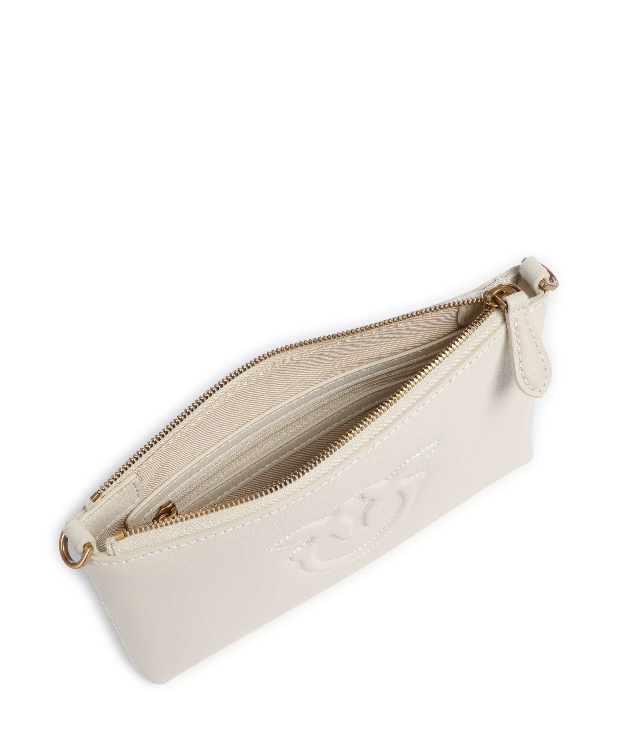 Pinko Flat Mini Sac bandoulière bianco seta/antique gold - Image 6