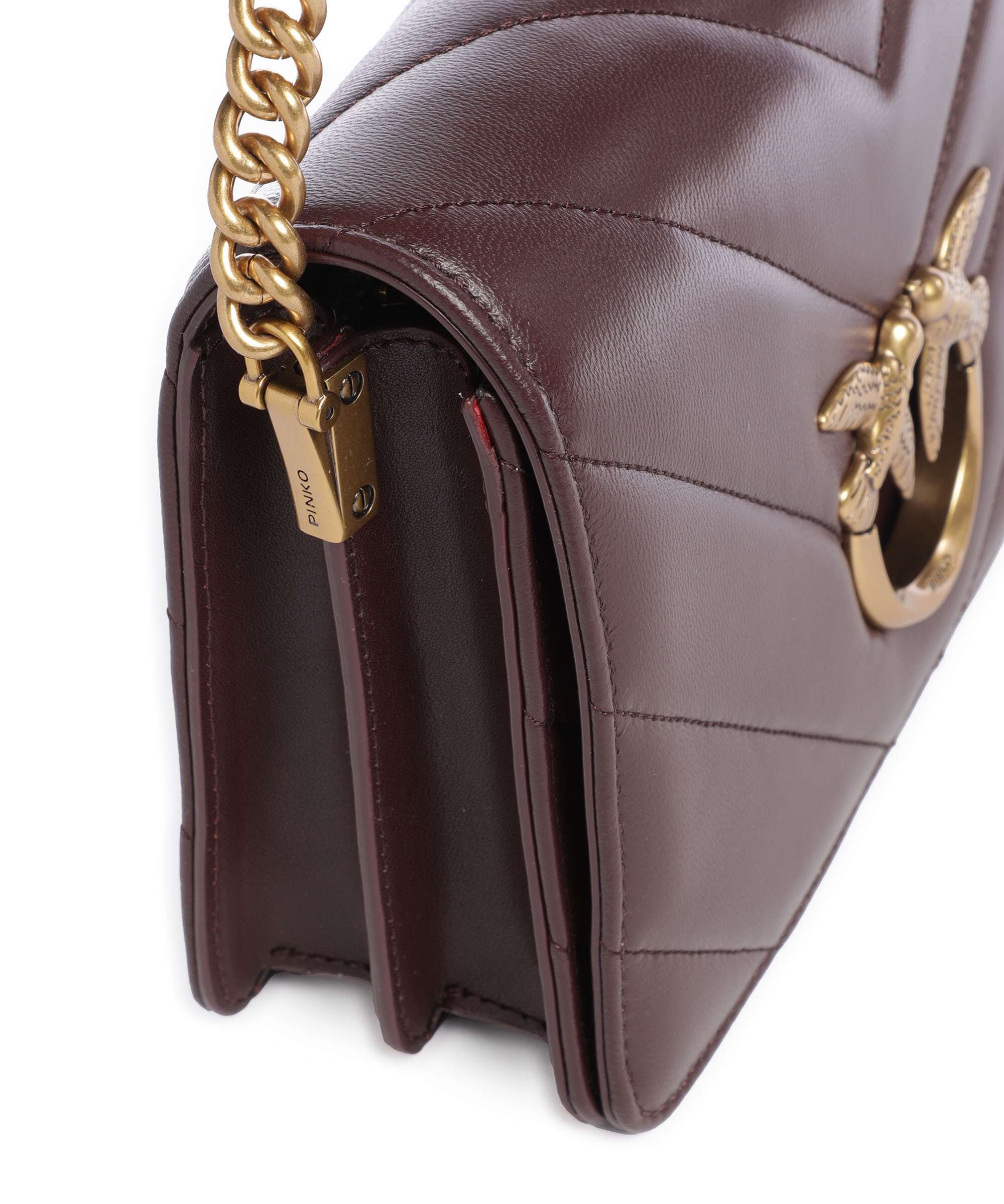 Pinko Love Click Classic Sac bandoulière uva di catawba/antique gold - Image 4