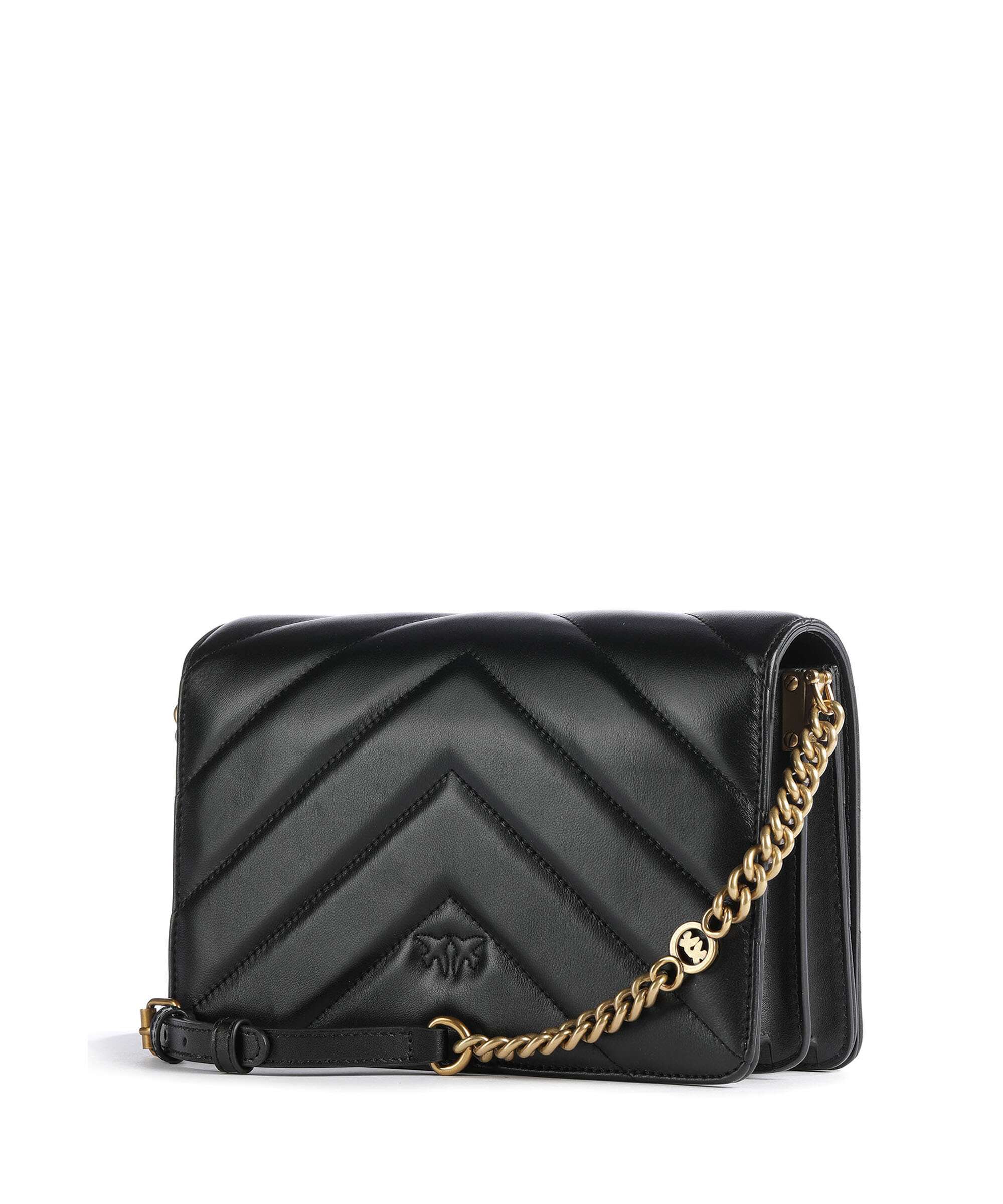 Pinko Love Click Classic Sac bandoulière nero/antique gold - Image 2