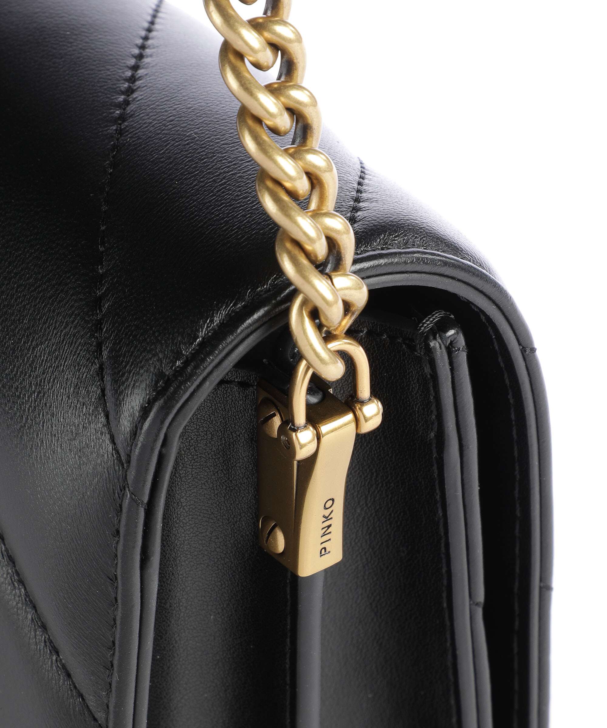 Pinko Love Click Classic Sac bandoulière nero/antique gold - Image 4