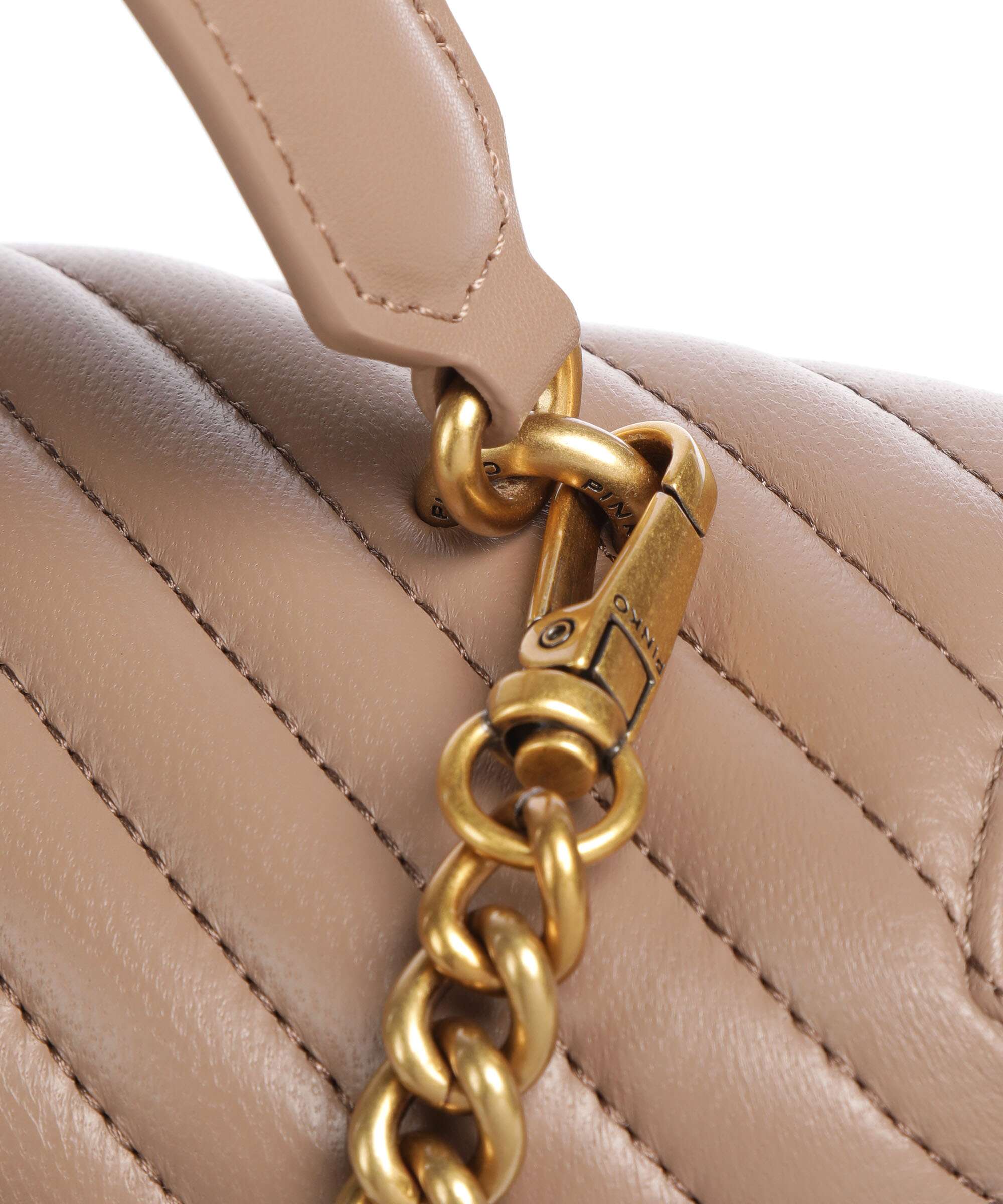 Pinko Love Lady Puff Classic Sac à main biscotto zenzero/antique gold - Image 4