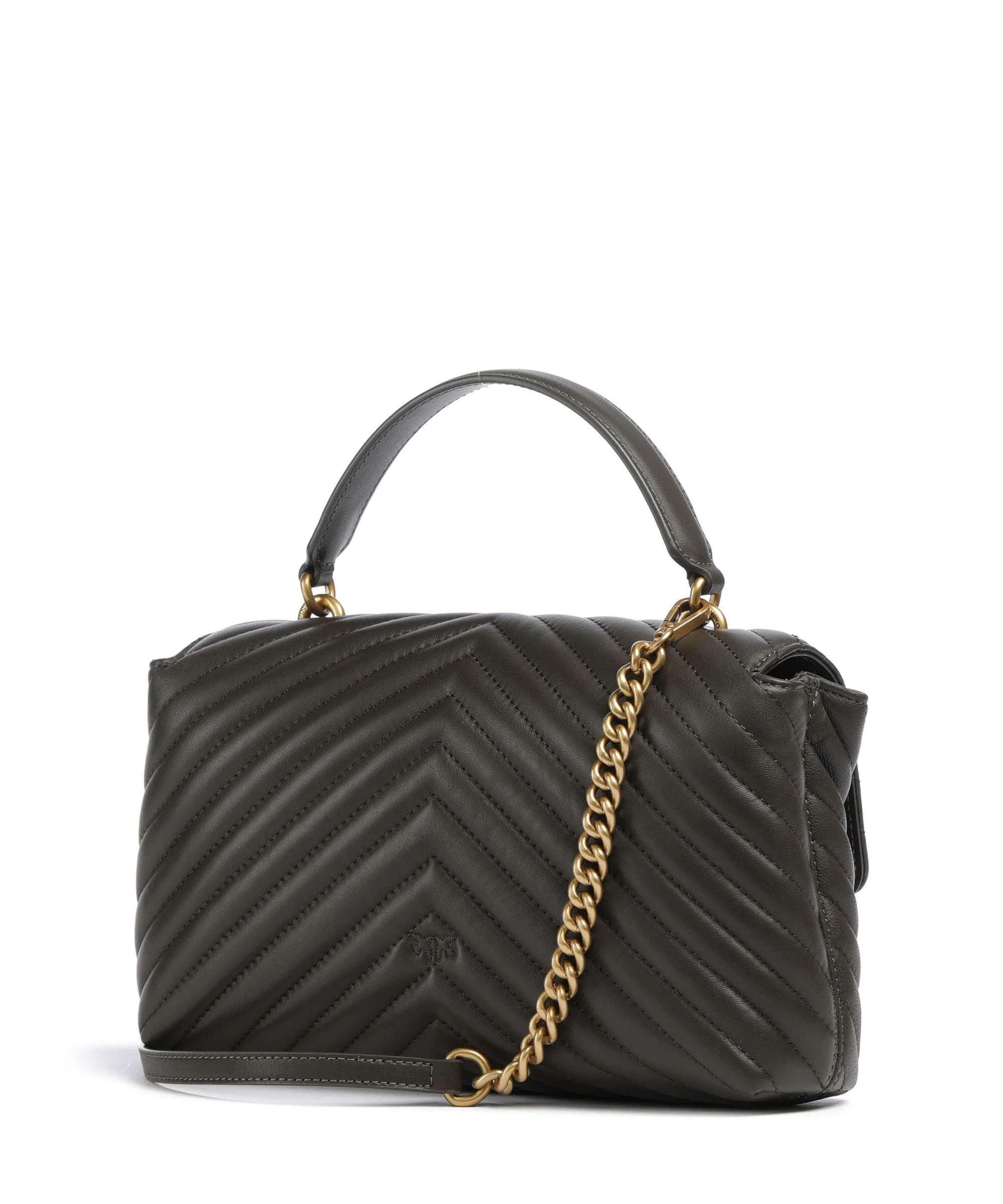 Pinko Love Lady Puff Classic Sac à main verde fango/antique gold - Image 2