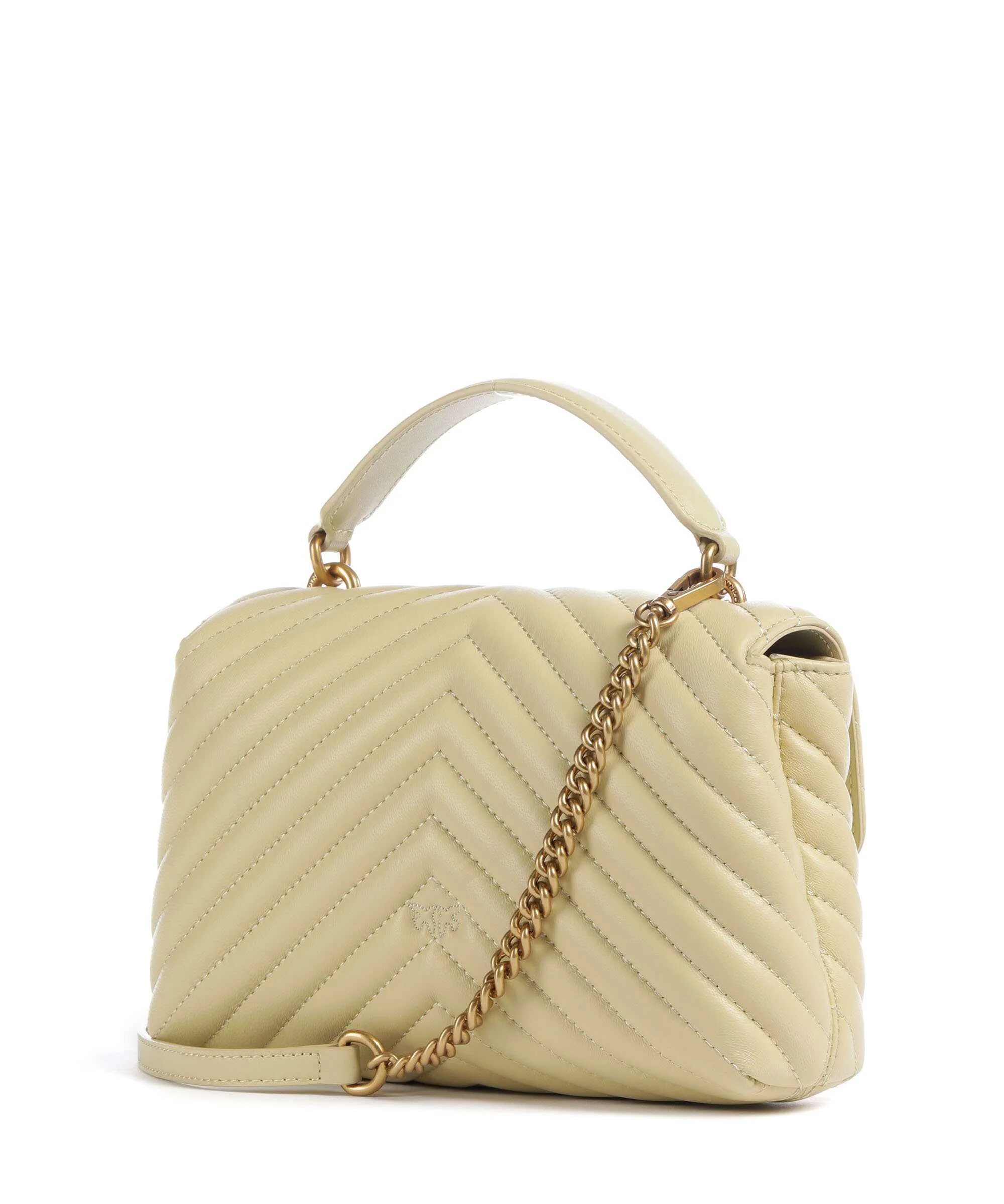 Pinko Love Lady Puff Mini Sac à main giallo vaniglia/antique gold - Image 2