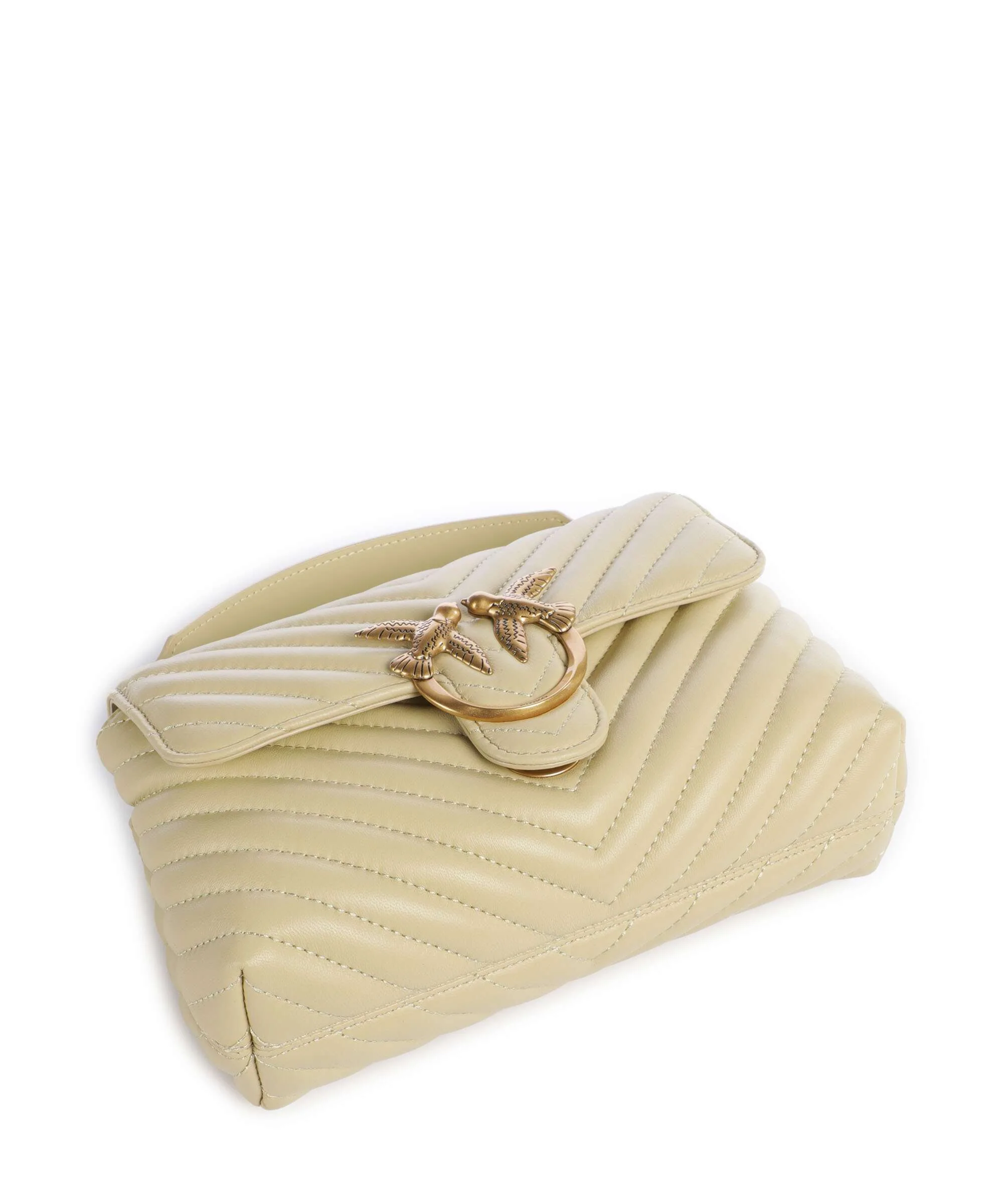 Pinko Love Lady Puff Mini Sac à main giallo vaniglia/antique gold - Image 5
