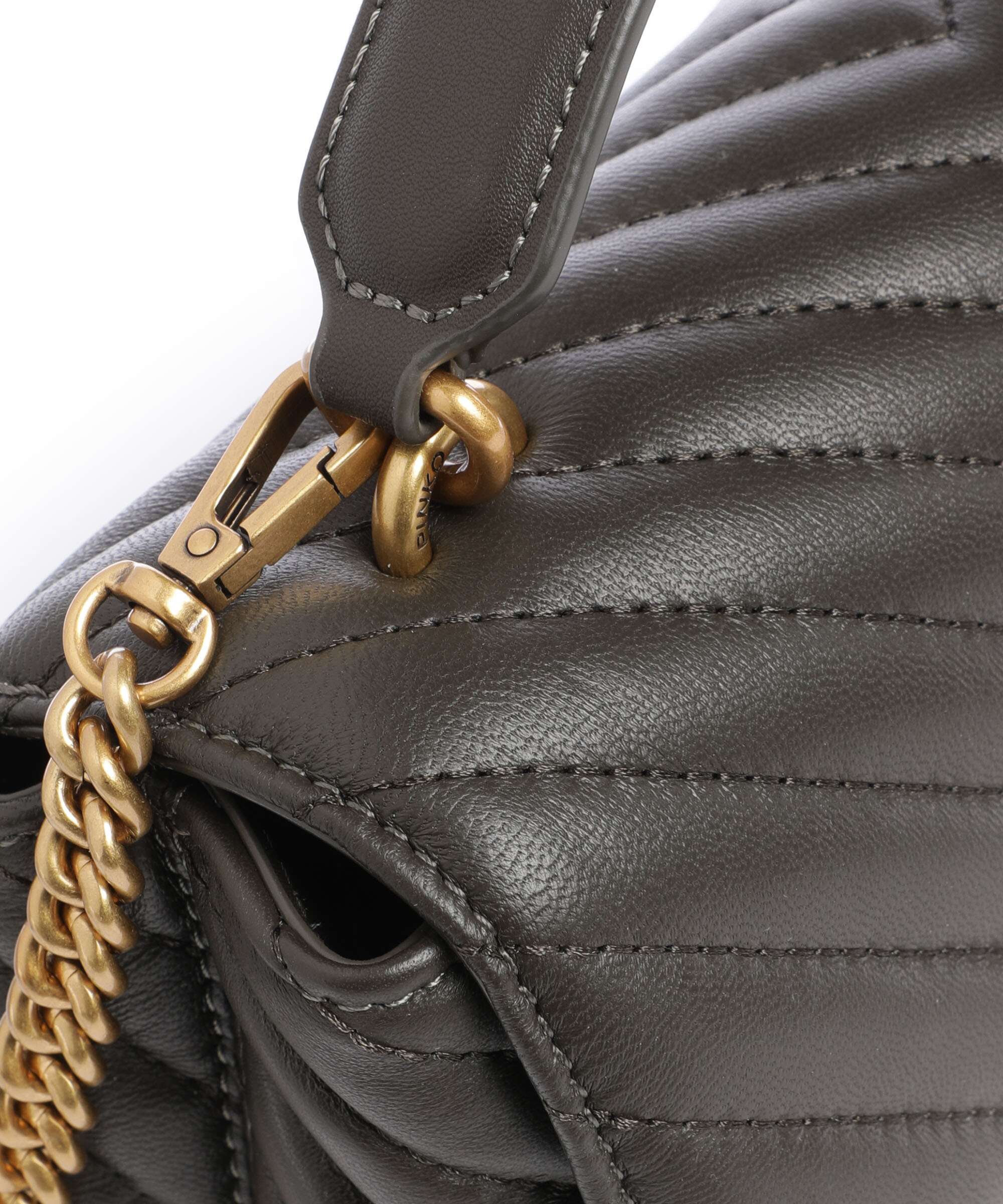 Pinko Love Lady Puff Mini Sac à main verde fango/antique gold - Image 4