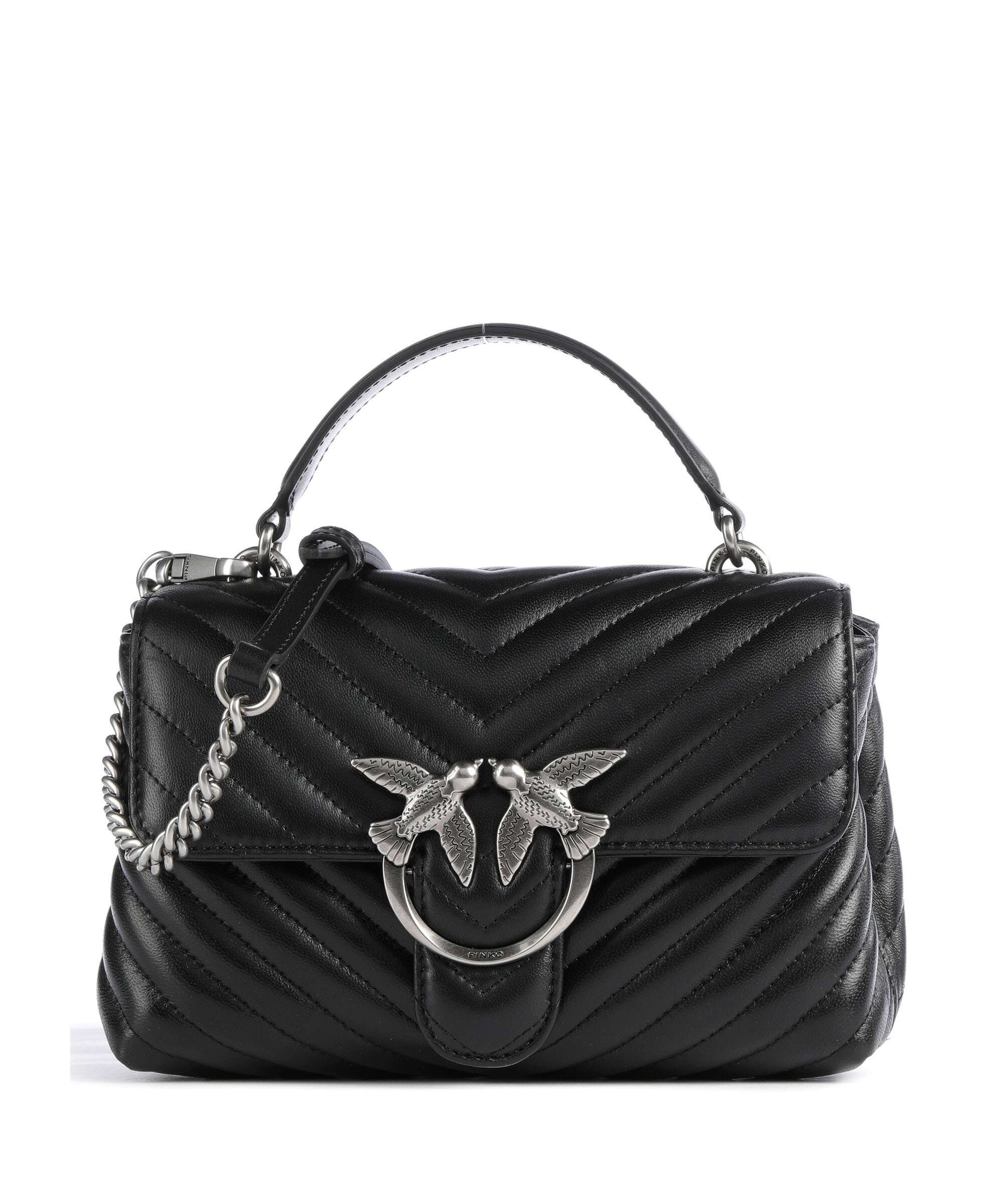 Pinko Love Lady Puff Mini Sac à main nero/old silver