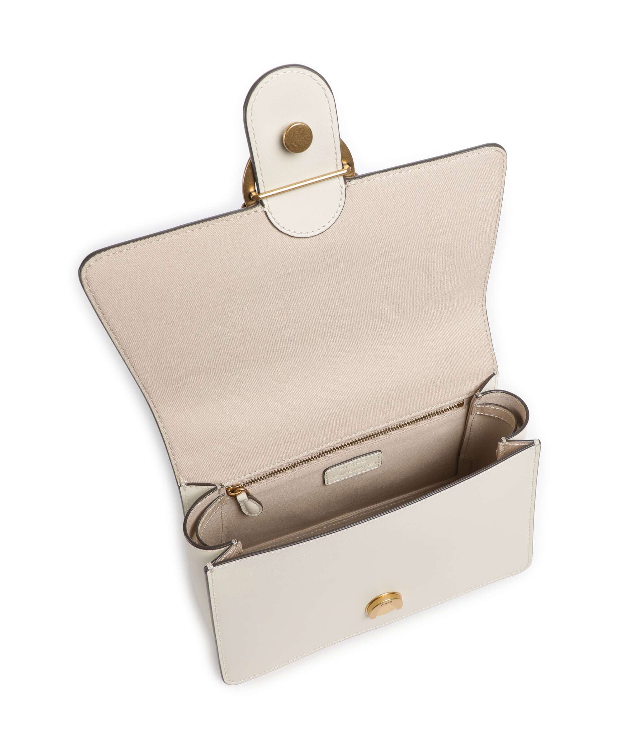 Pinko Love One Classic Sac à main bianco seta/antique gold - Image 6
