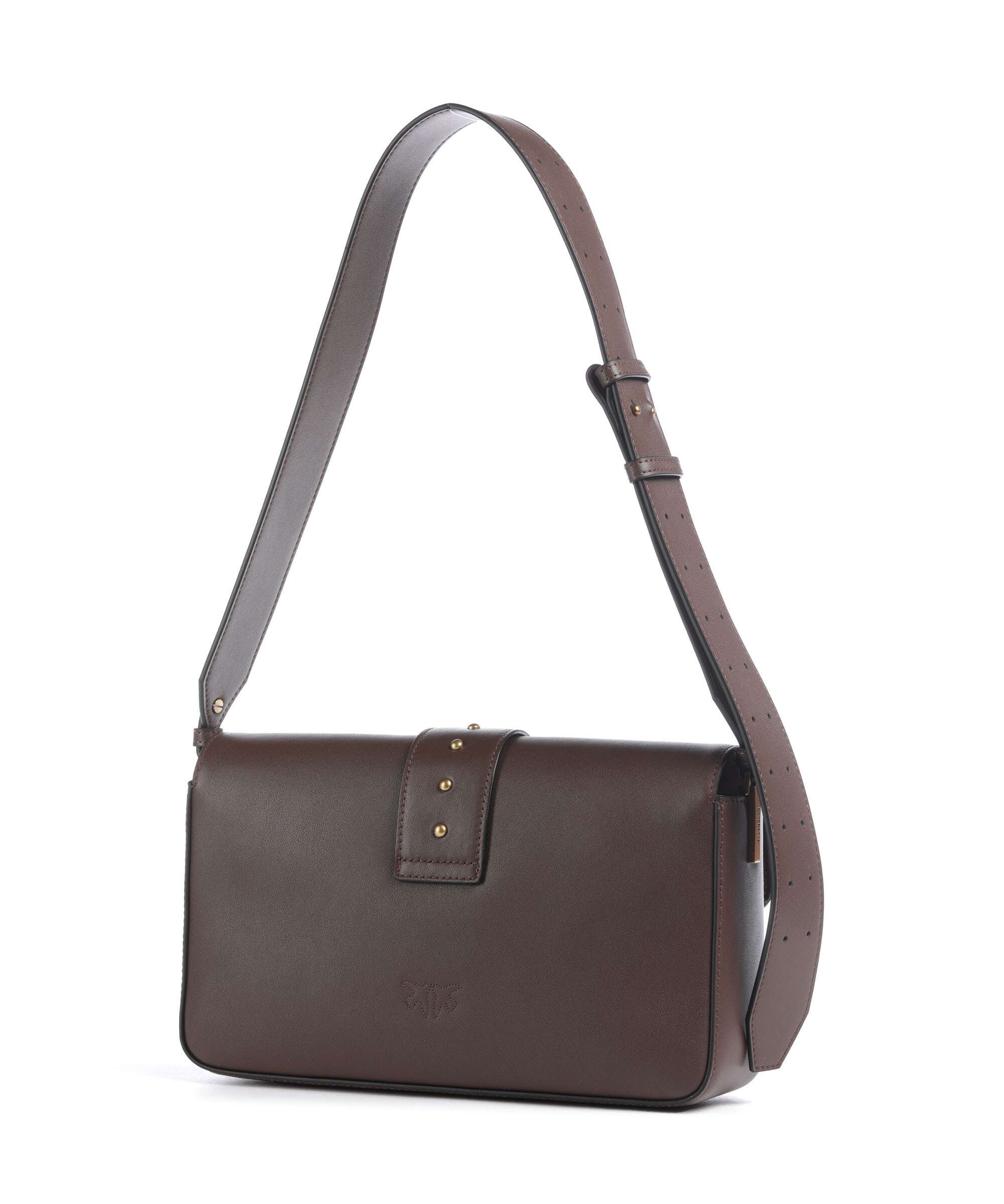 Pinko Love One Classic Slouchy Sac porté épaule marrone castano/antique gold - Image 2