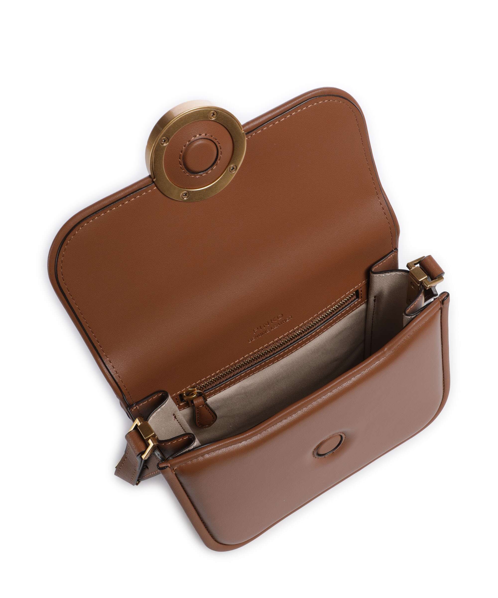 Pinko Love One Mini Sac bandoulière marrone/leone/antique gold - Image 6