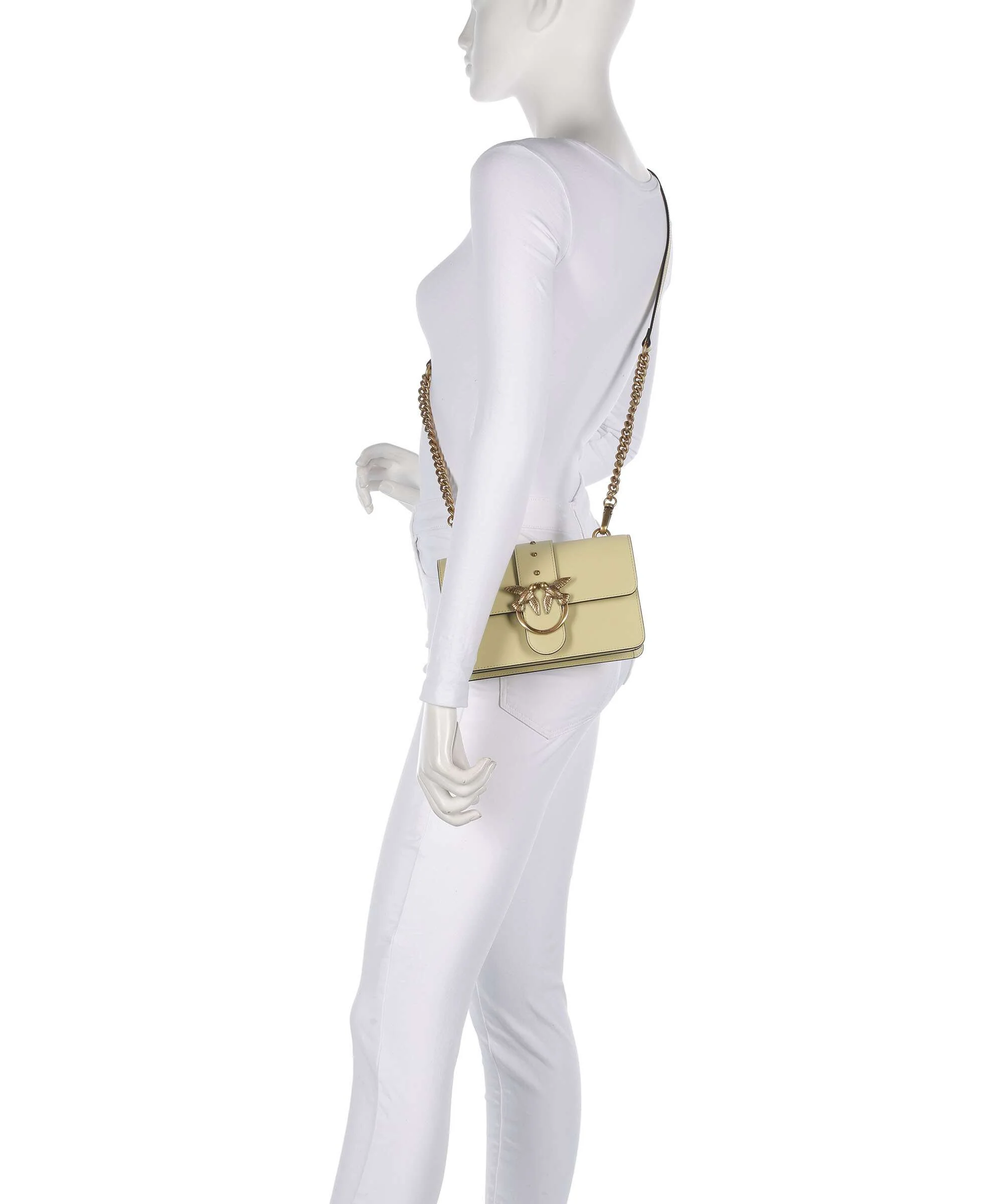 Pinko Love One Mini Sac bandoulière giallo vaniglia/antique gold - Image 3