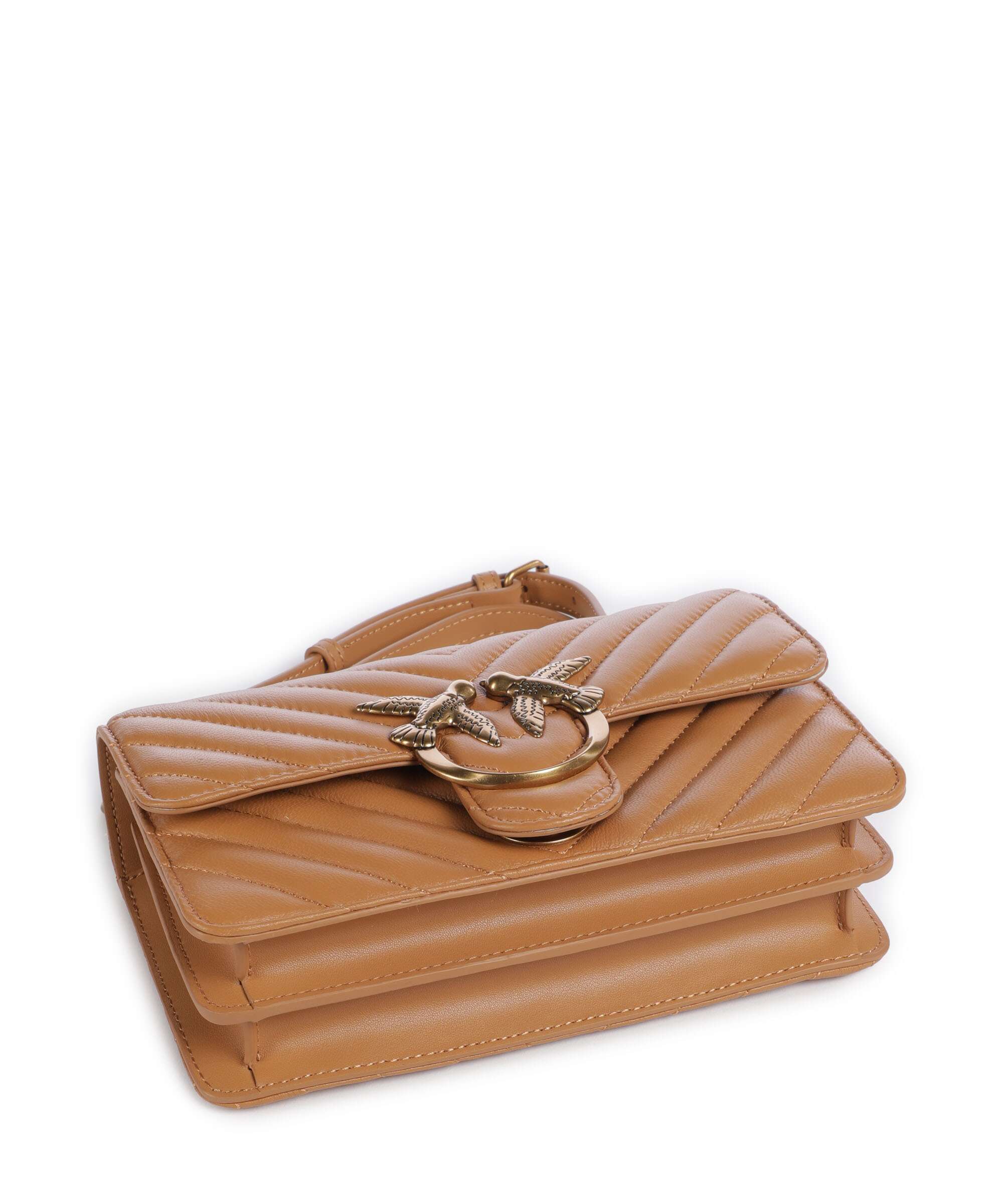 Pinko Love One Mini Sac porté épaule torrone/antique gold - Image 6