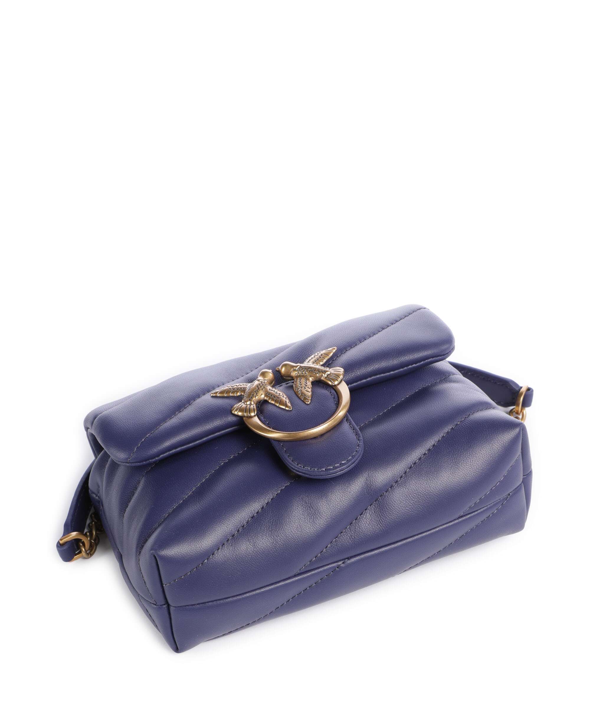 Pinko Love Puff Baby Sac porté épaule viola/antique gold - Image 6