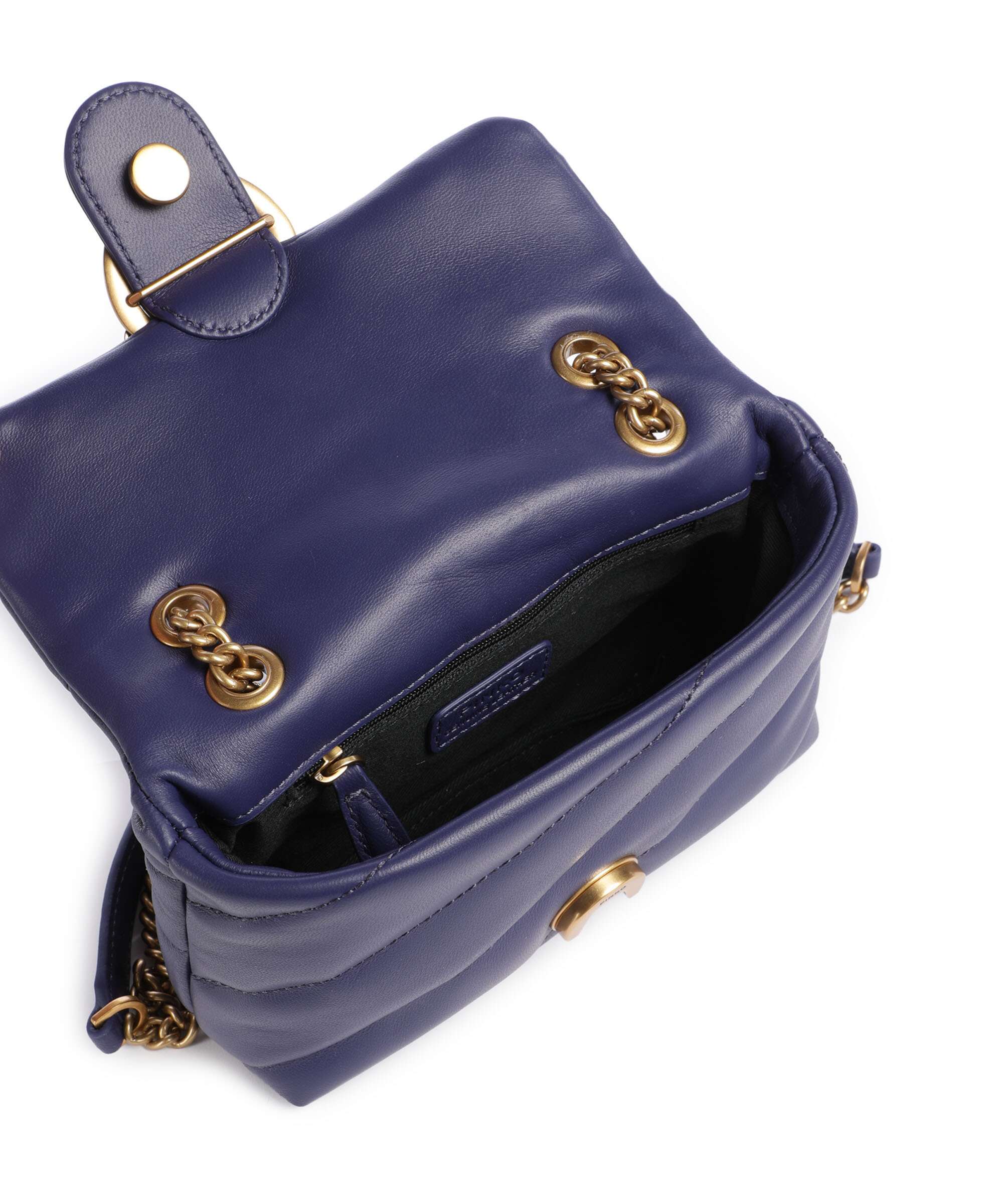 Pinko Love Puff Baby Sac porté épaule viola/antique gold - Image 7