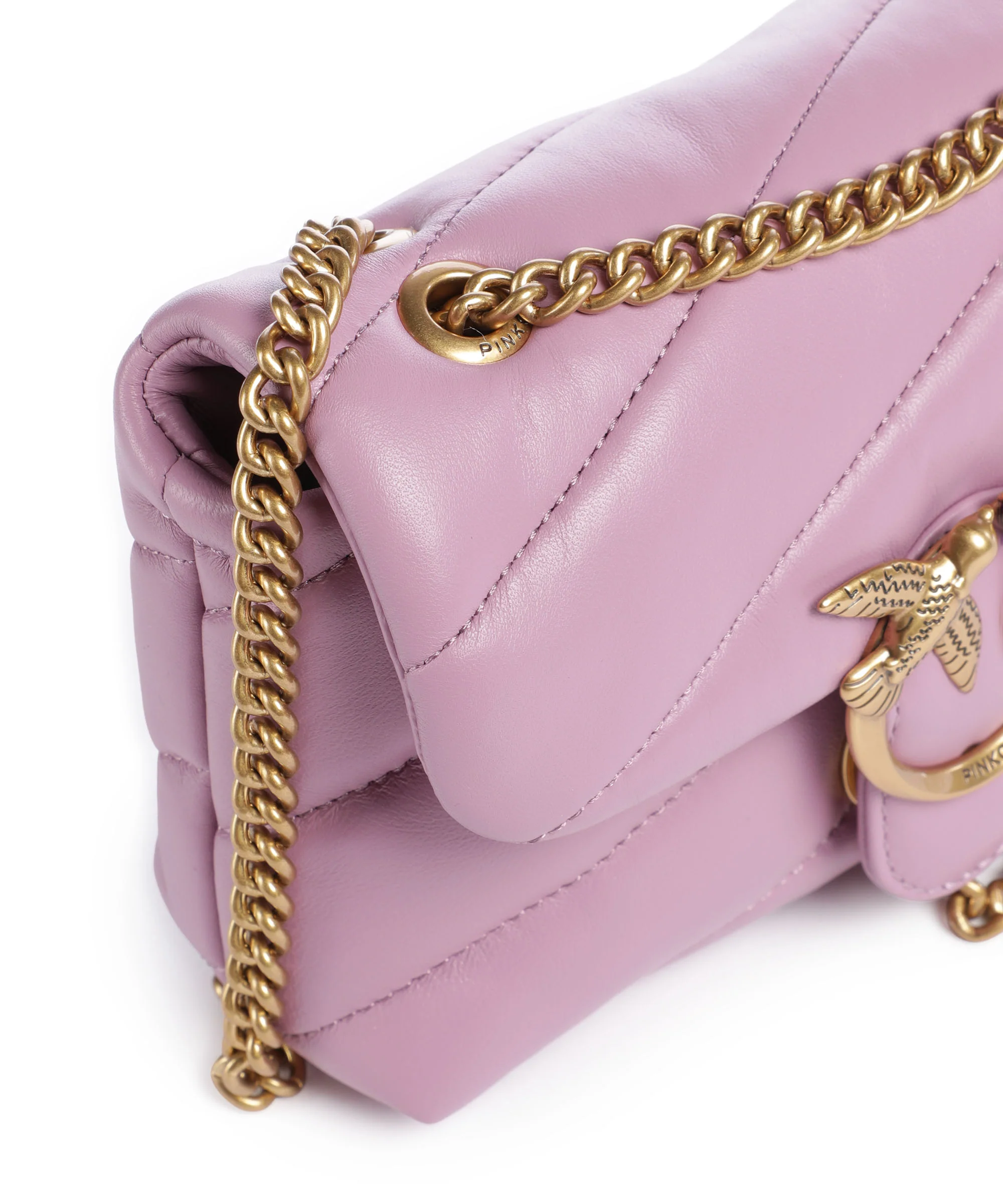 Pinko Love Puff Baby Sac porté épaule lilla/antique gold - Image 5