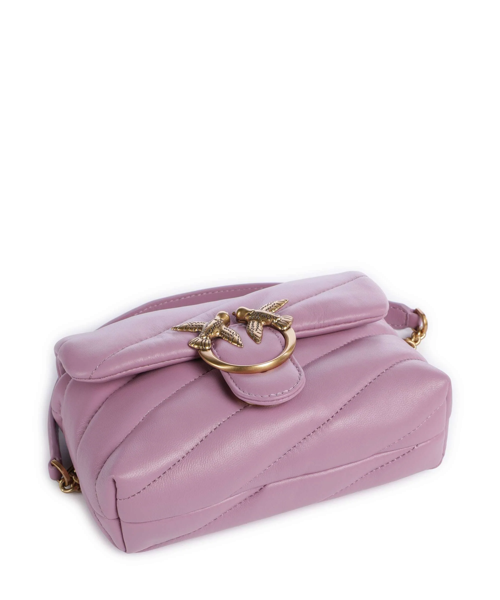 Pinko Love Puff Baby Sac porté épaule lilla/antique gold - Image 6