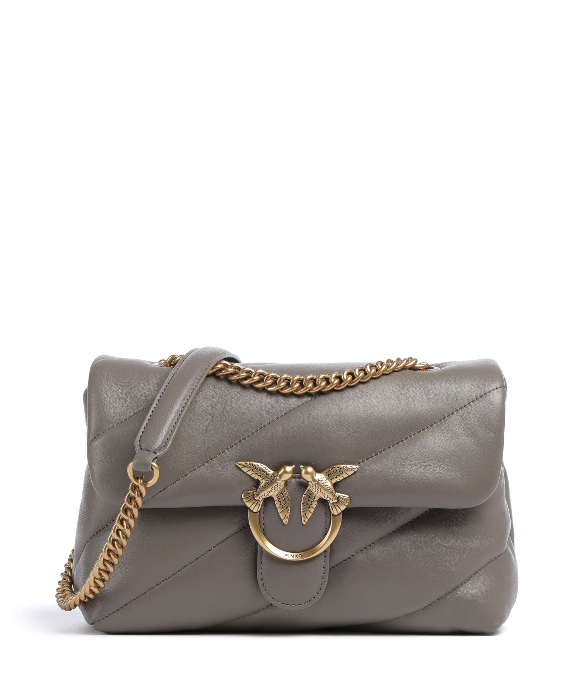 Pinko Love Puff Classic Sac porté épaule grigio asfalto/antique gold