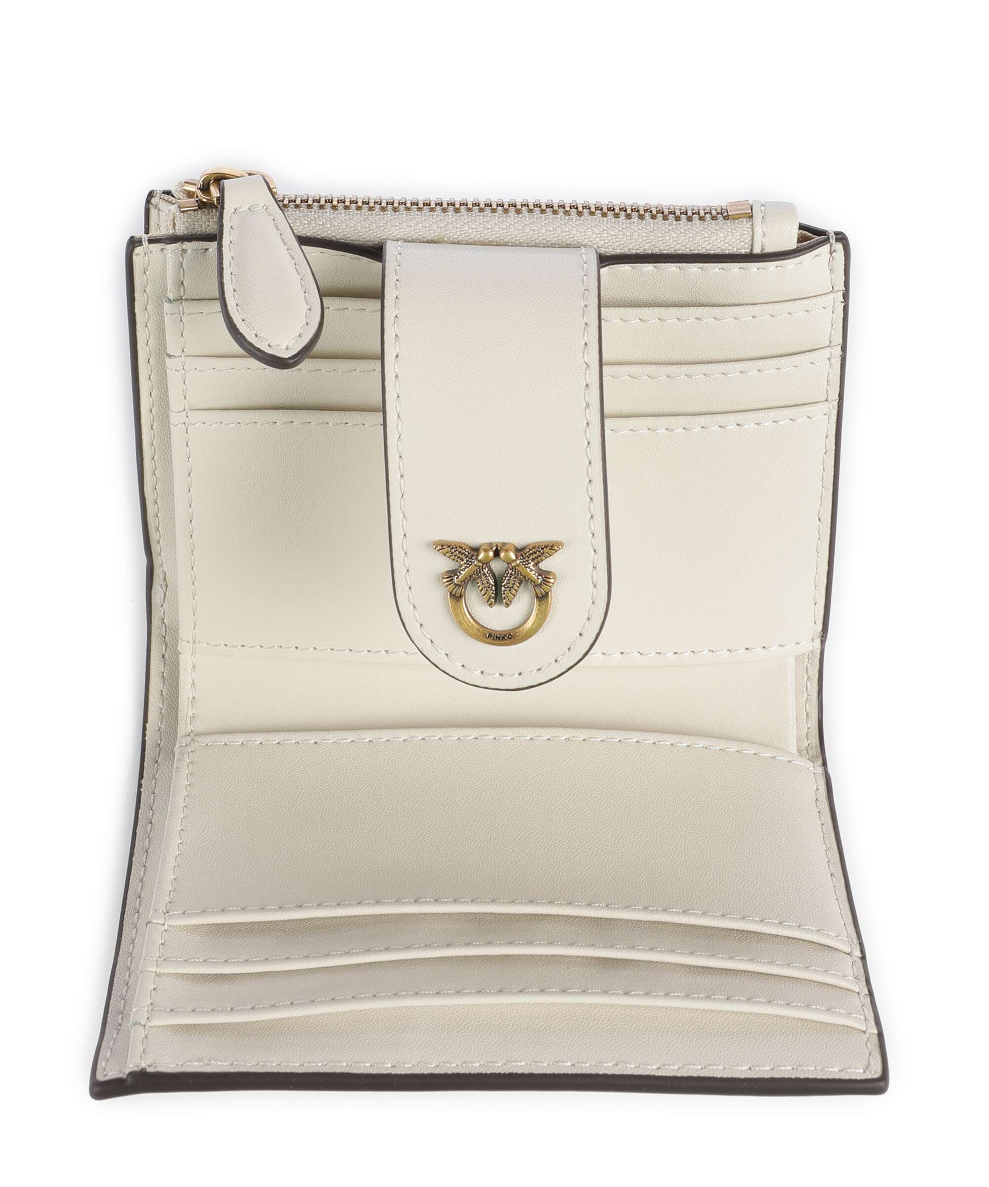 Pinko Portefeuille bianco seta/antique gold - Image 2