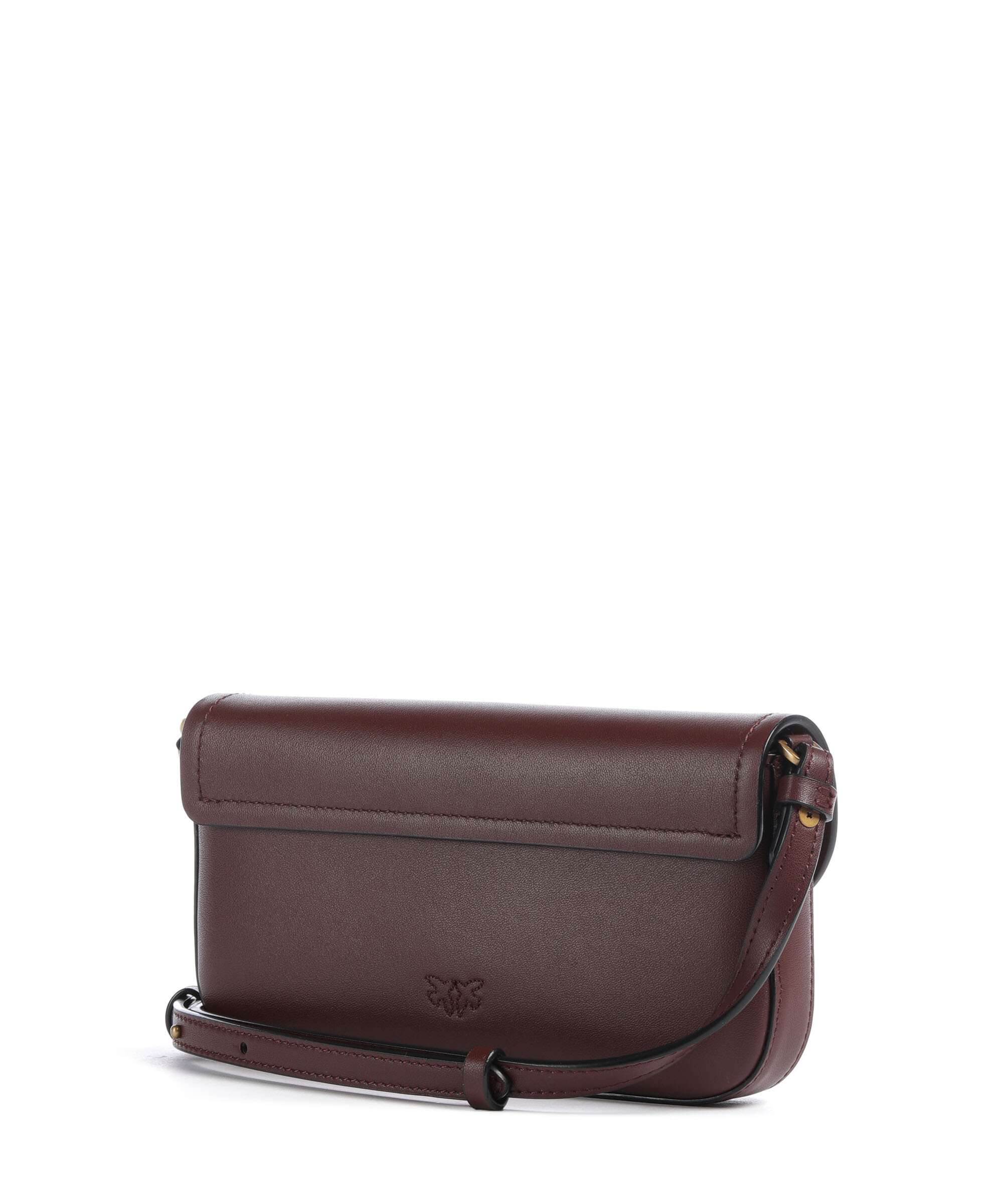 Pinko Saddle Flat Sac bandoulière rosso vino/antique gold - Image 2