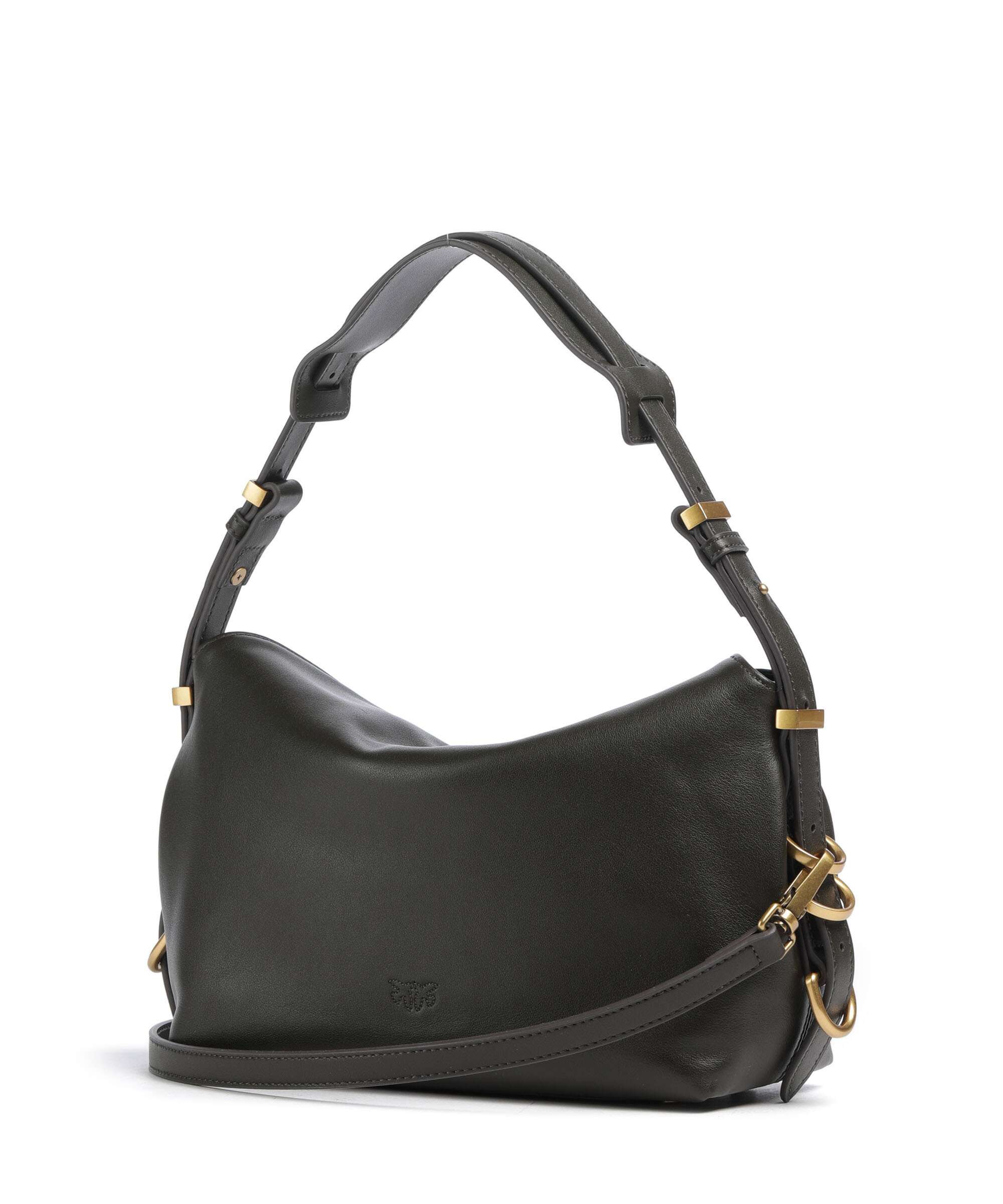 Pinko Saddle Horizontal Mini Sac porté épaule verde fango/antique gold - Image 2