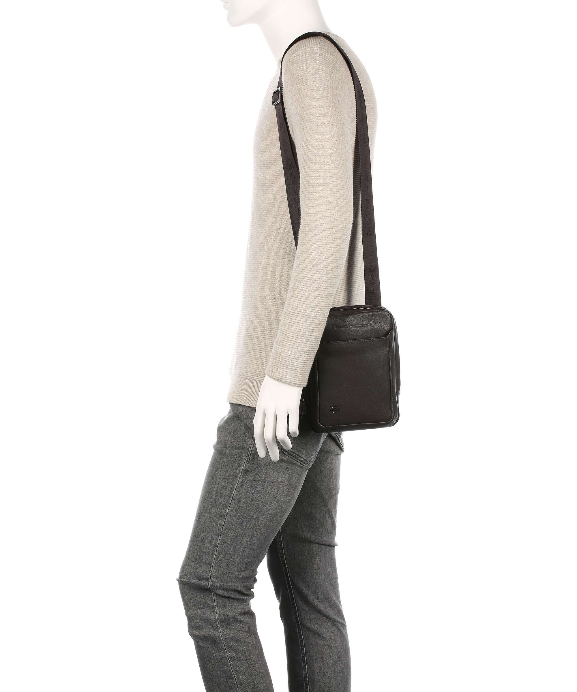 Piquadro Black Square Sac bandoulière testa di moro - Image 3