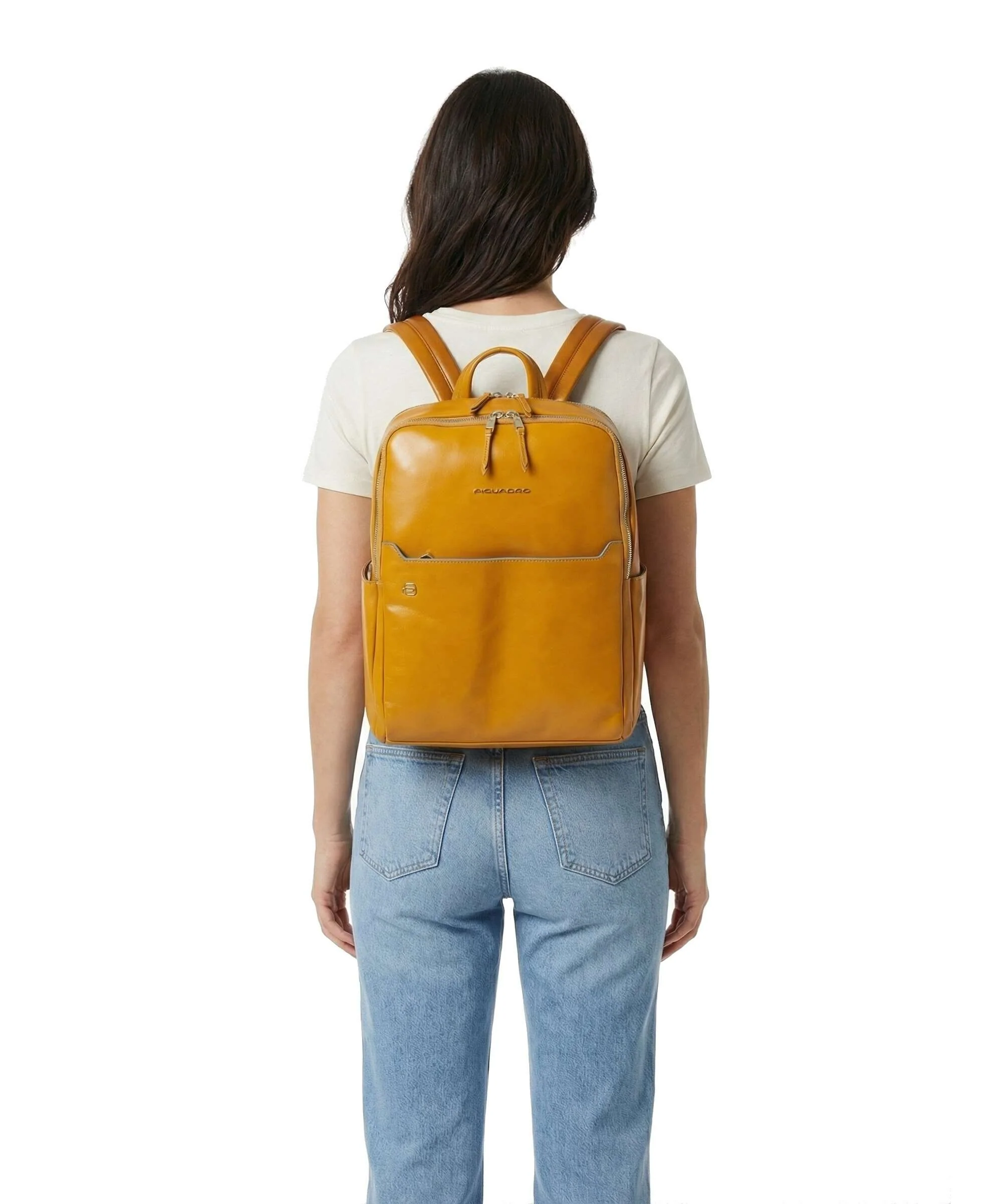 Piquadro Blue Square Sac à dos mustard - Image 5