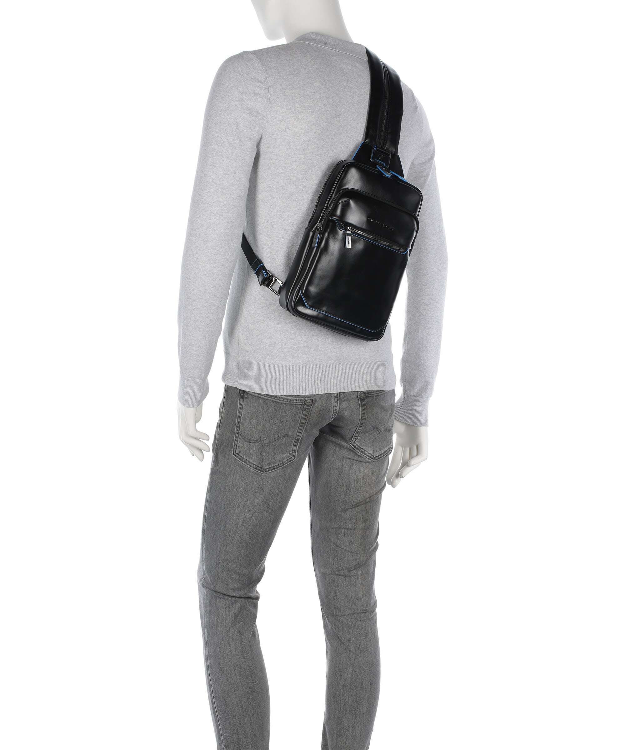 Piquadro Blue Square Sac sling nero - Image 3