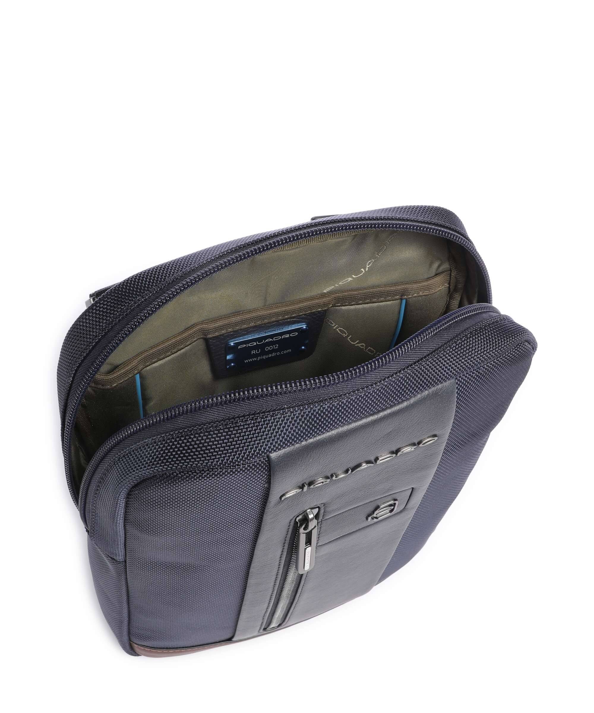 Piquadro Brief 2 Sac bandoulière blue/cognac - Image 6