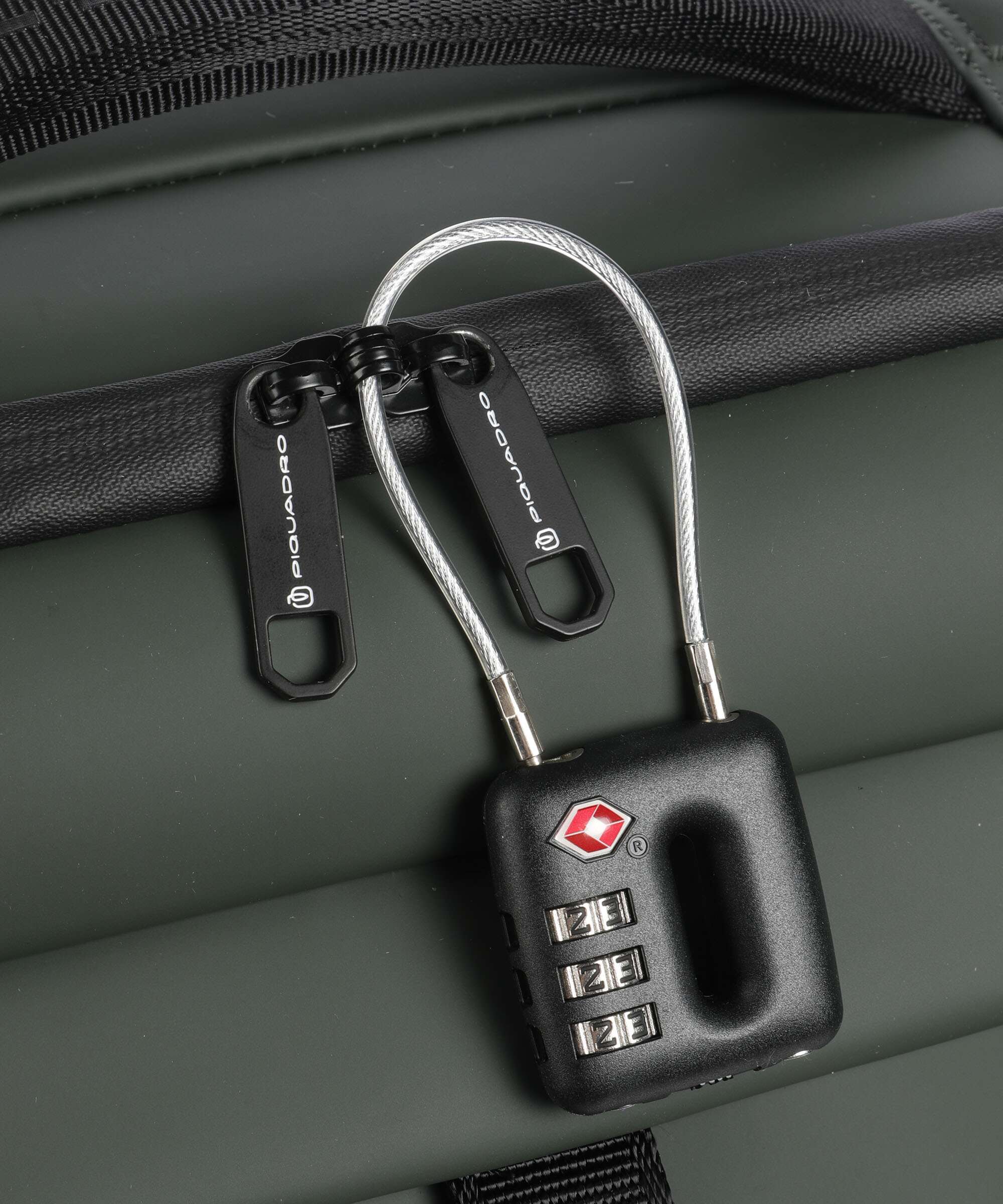 Piquadro C20W Valise 4 roues verde foresta - Image 3