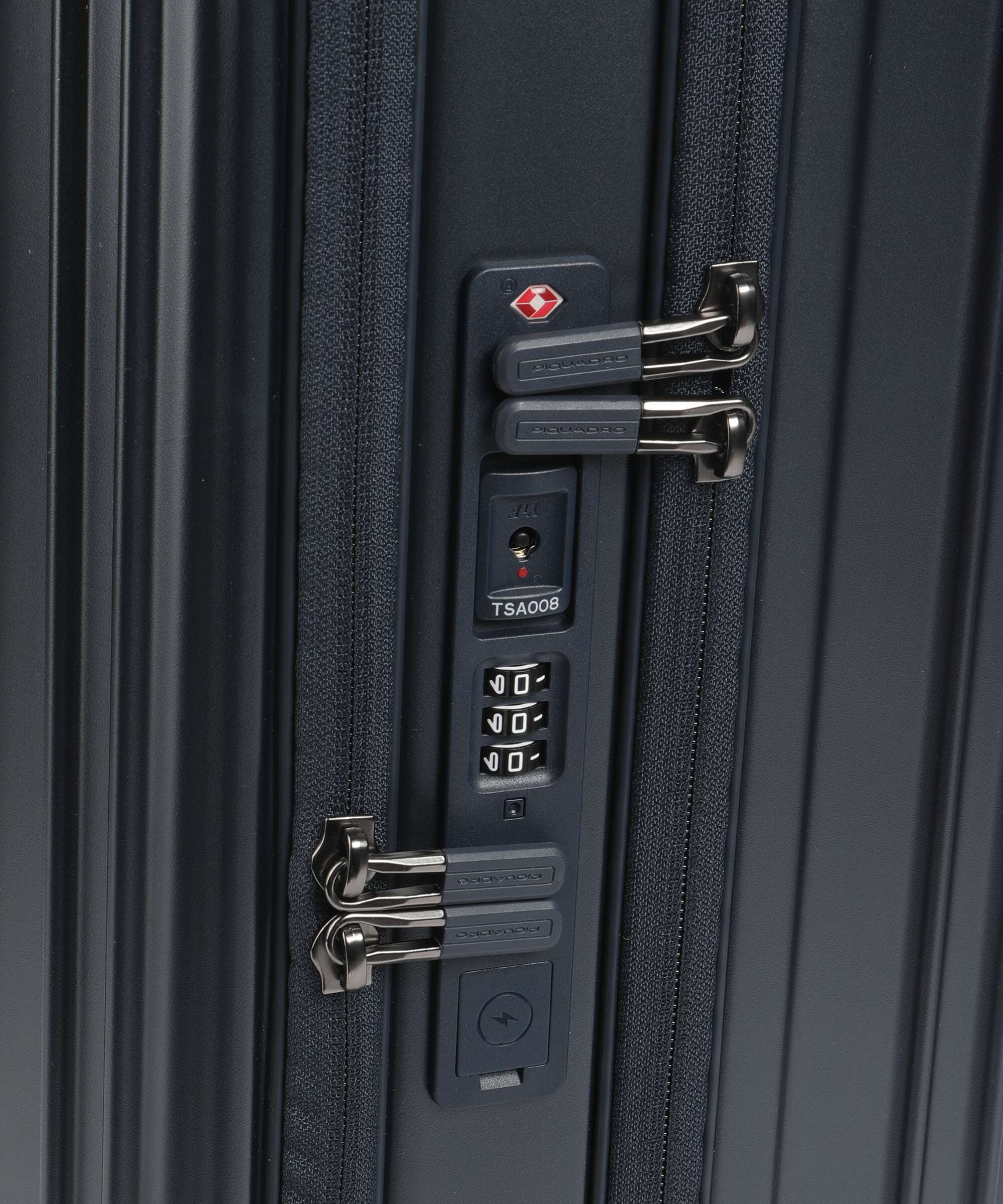 Piquadro PQ-Light Valise 4 roues mat blue - Image 3
