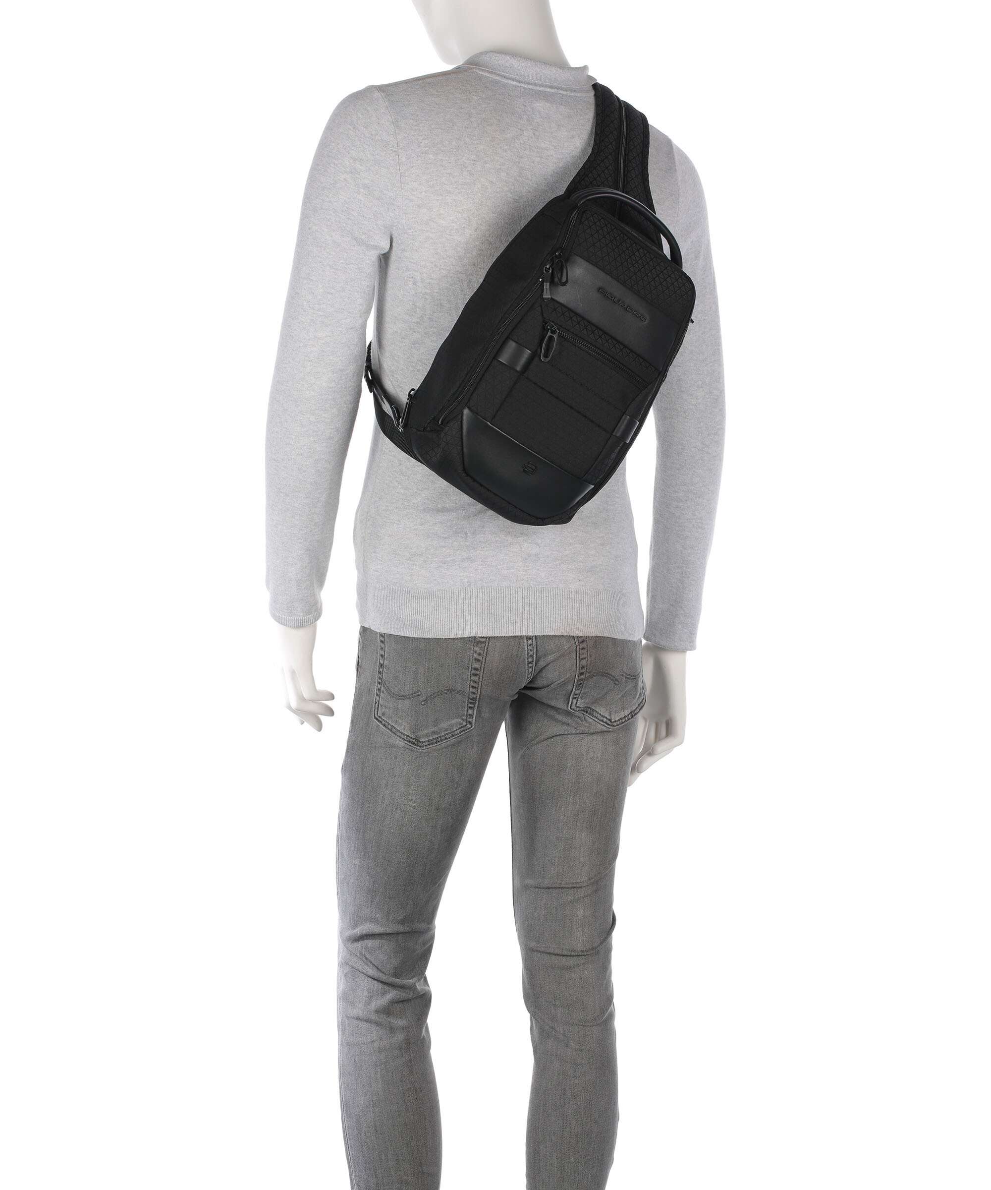 Piquadro W139 Sac sling nero - Image 4