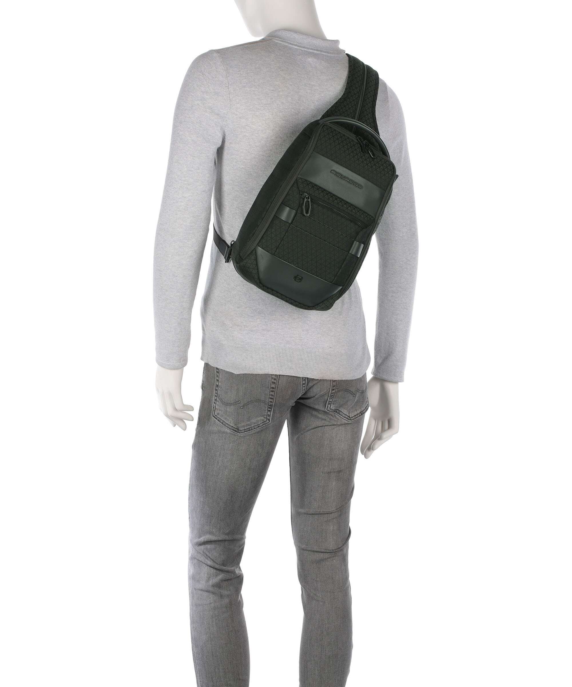 Piquadro W139 Sac sling verde - Image 4