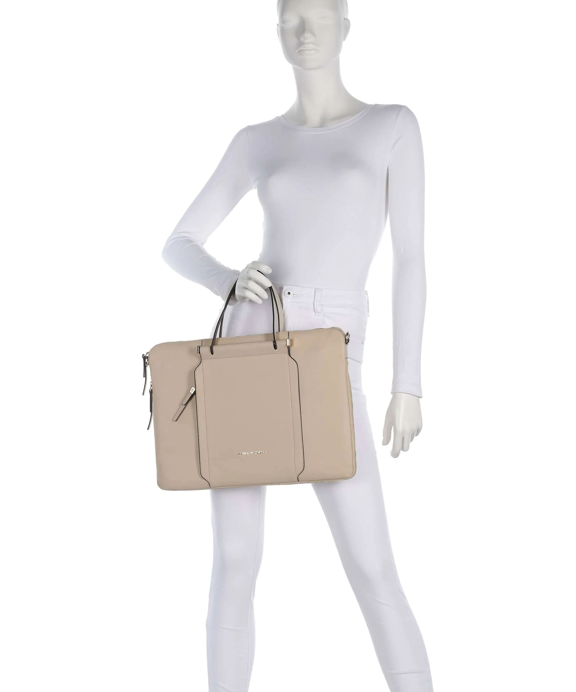 Piquadro W92T Porte-document beige/cuoio - Image 3