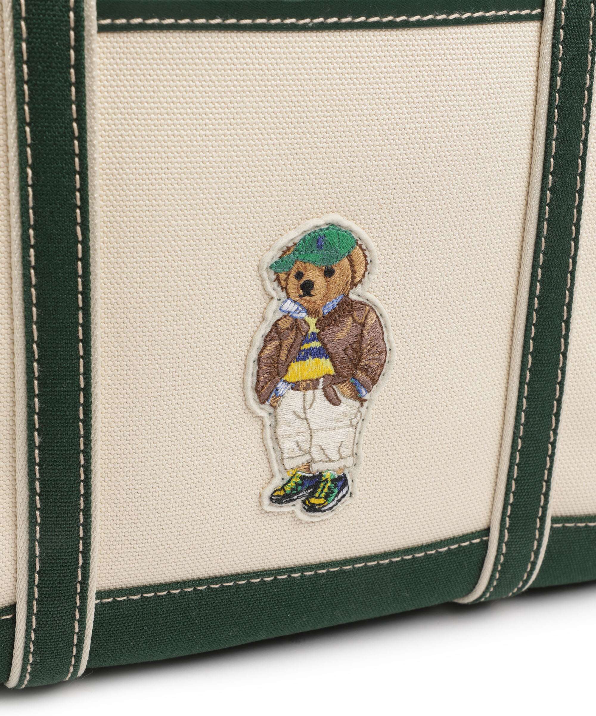 Polo Ralph Lauren Bear Fall Cabas ecru/northwest pine - Image 4