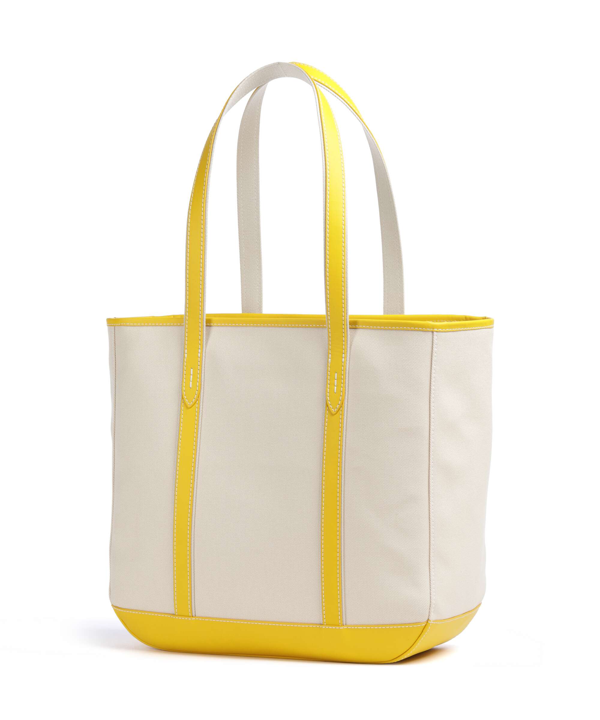 Polo Ralph Lauren Canvas Medium Cabas ecru/racing yellow - Image 2